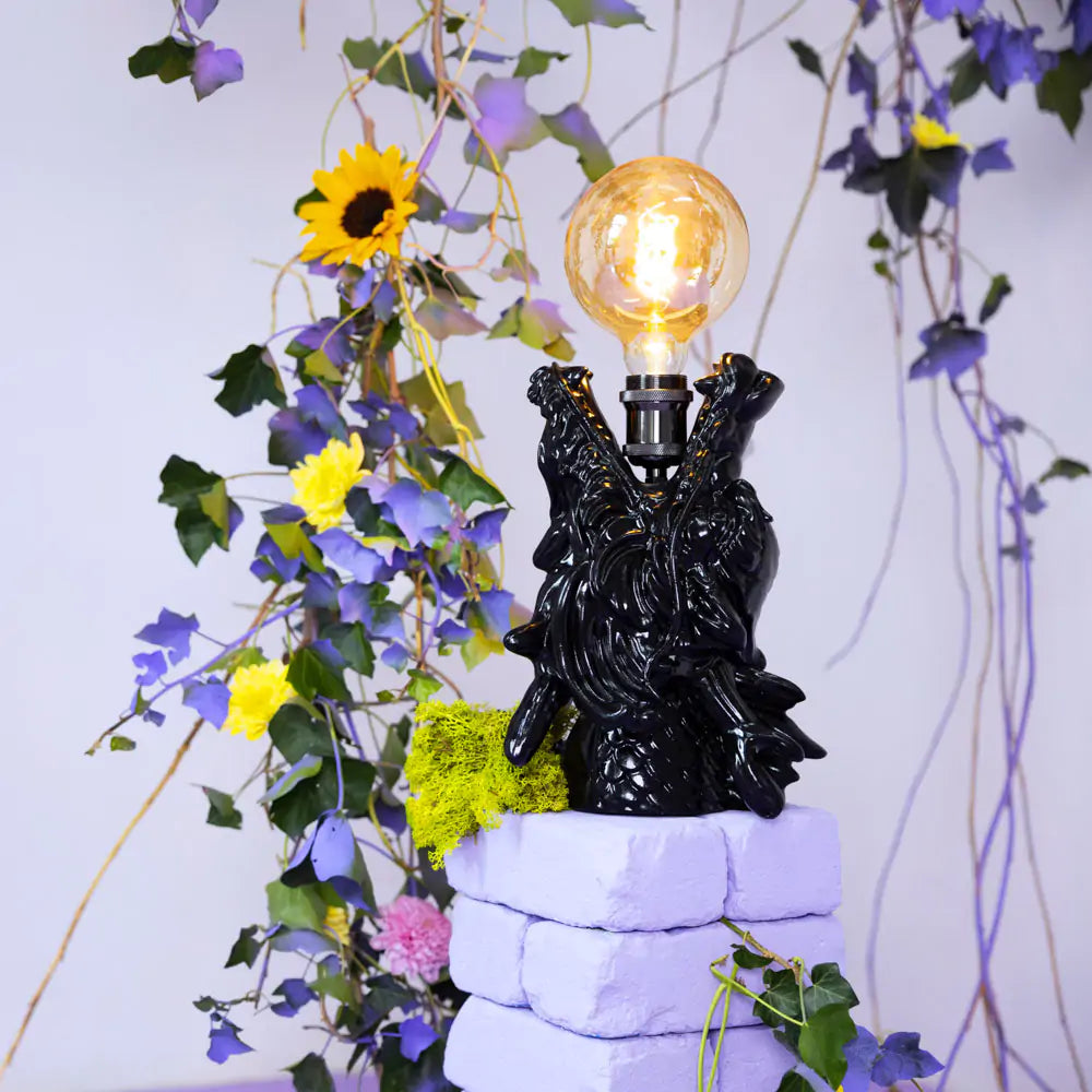 DRAGONIZED BASTERD black table lamp