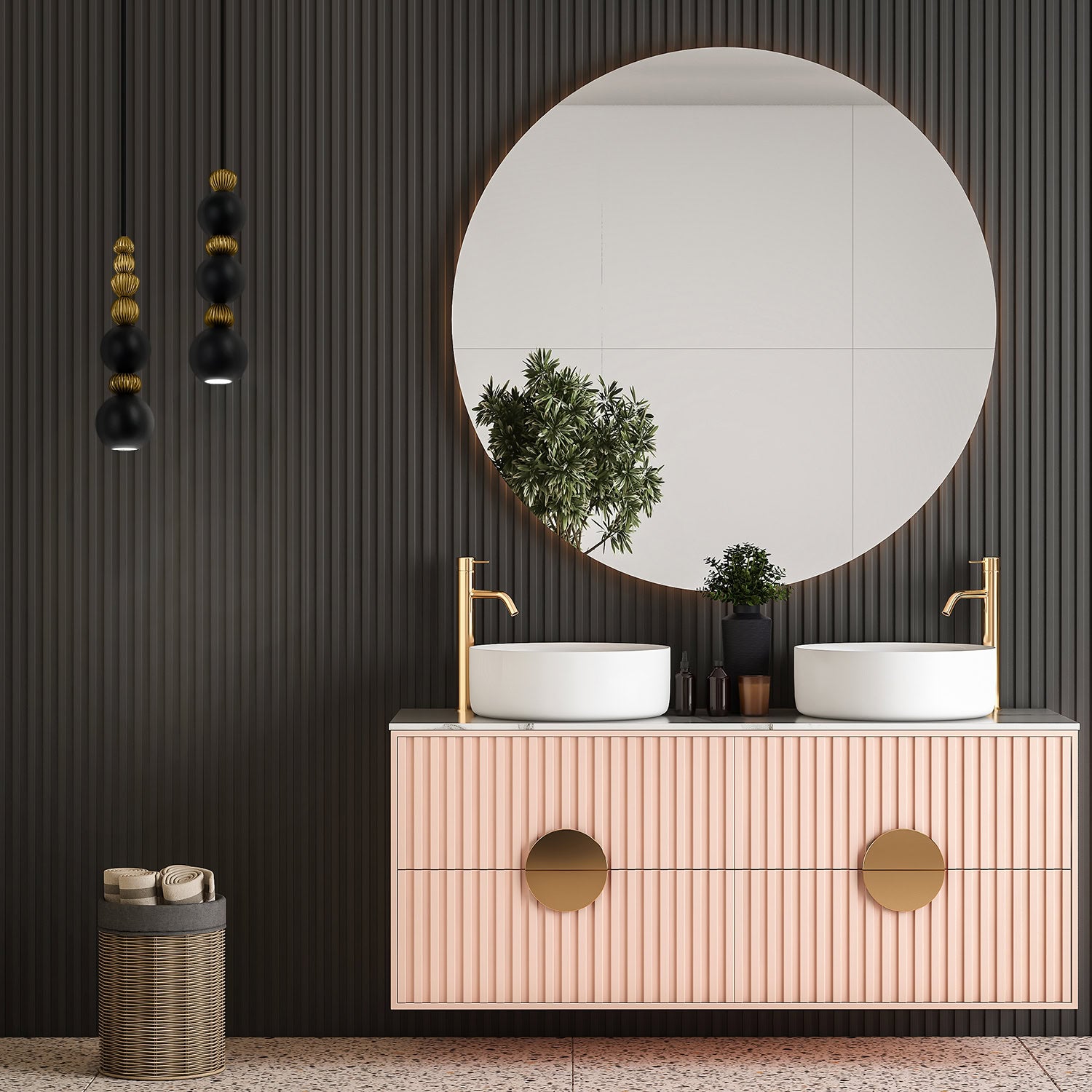 BOLA QUEEN Pendelleuchte aus Messing