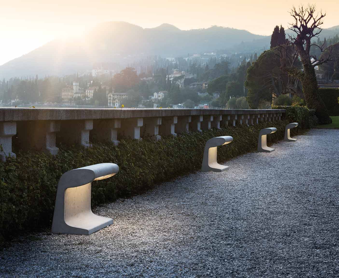 Outdoor floor lamp BORNE BÉTON concrete