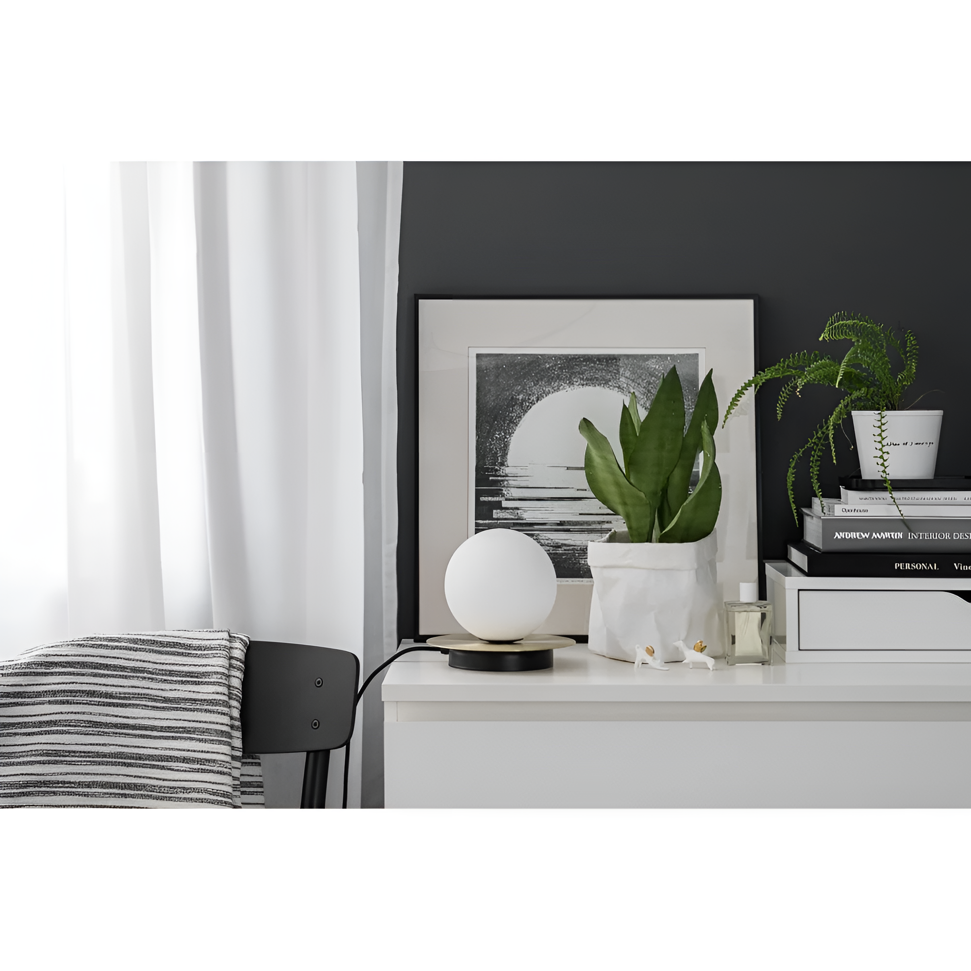 BORRA Tischleuchte weiß