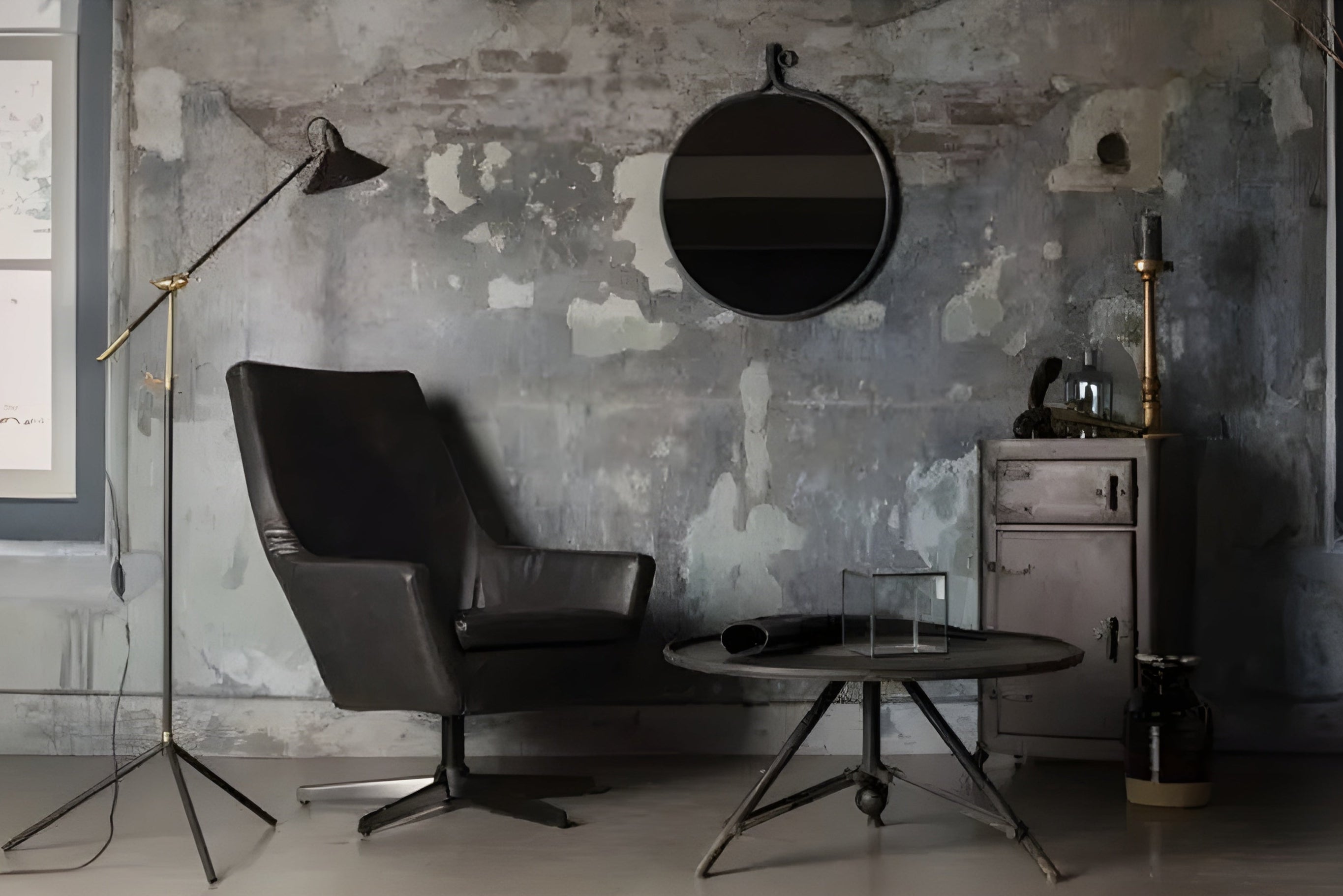 Industrial coffee table BROK black