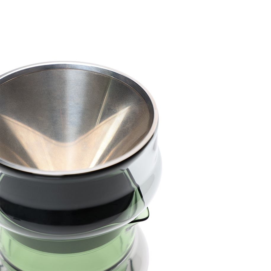 Karaffe mit Beulenfiltergrün Glas