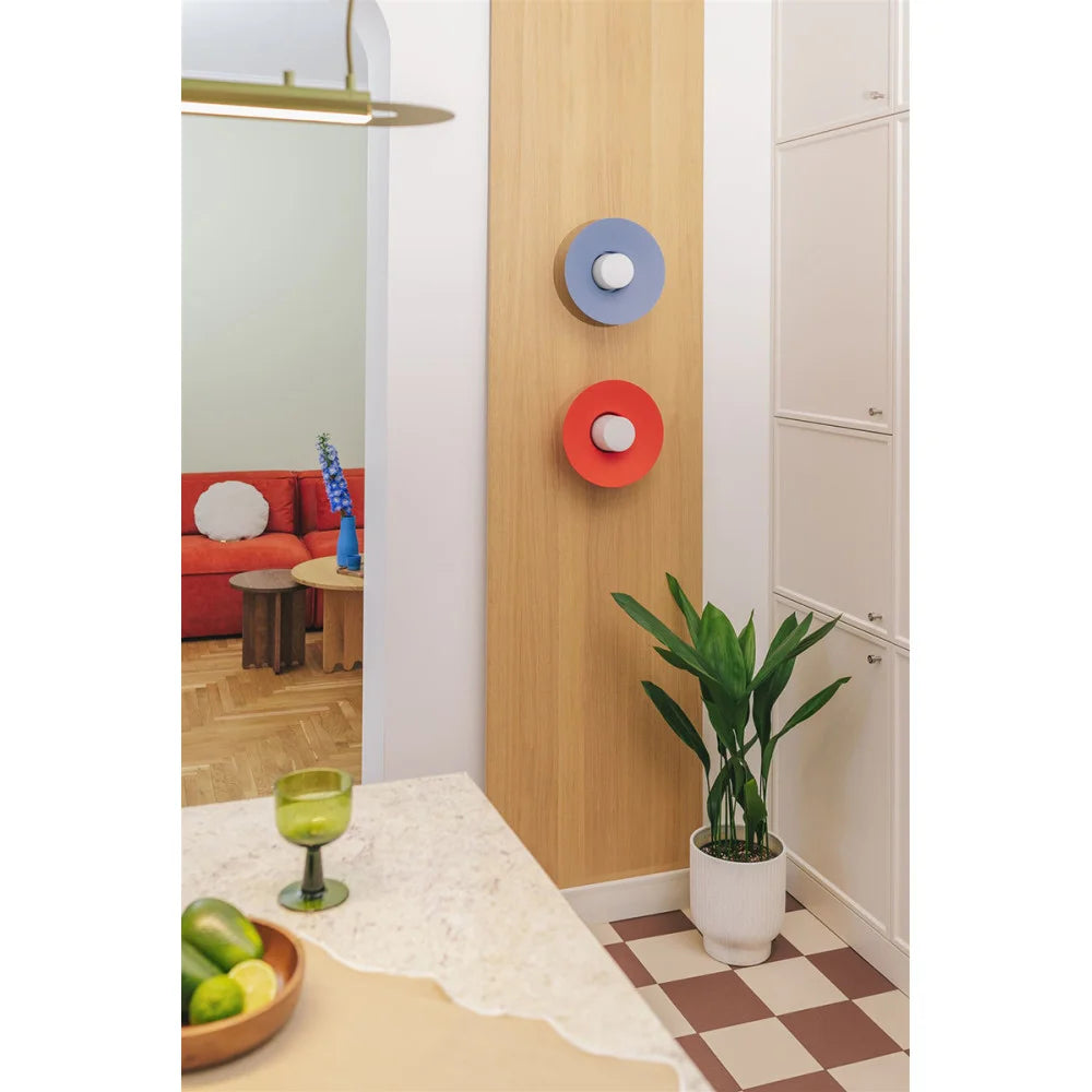 CAPONIO blaue Wandleuchte