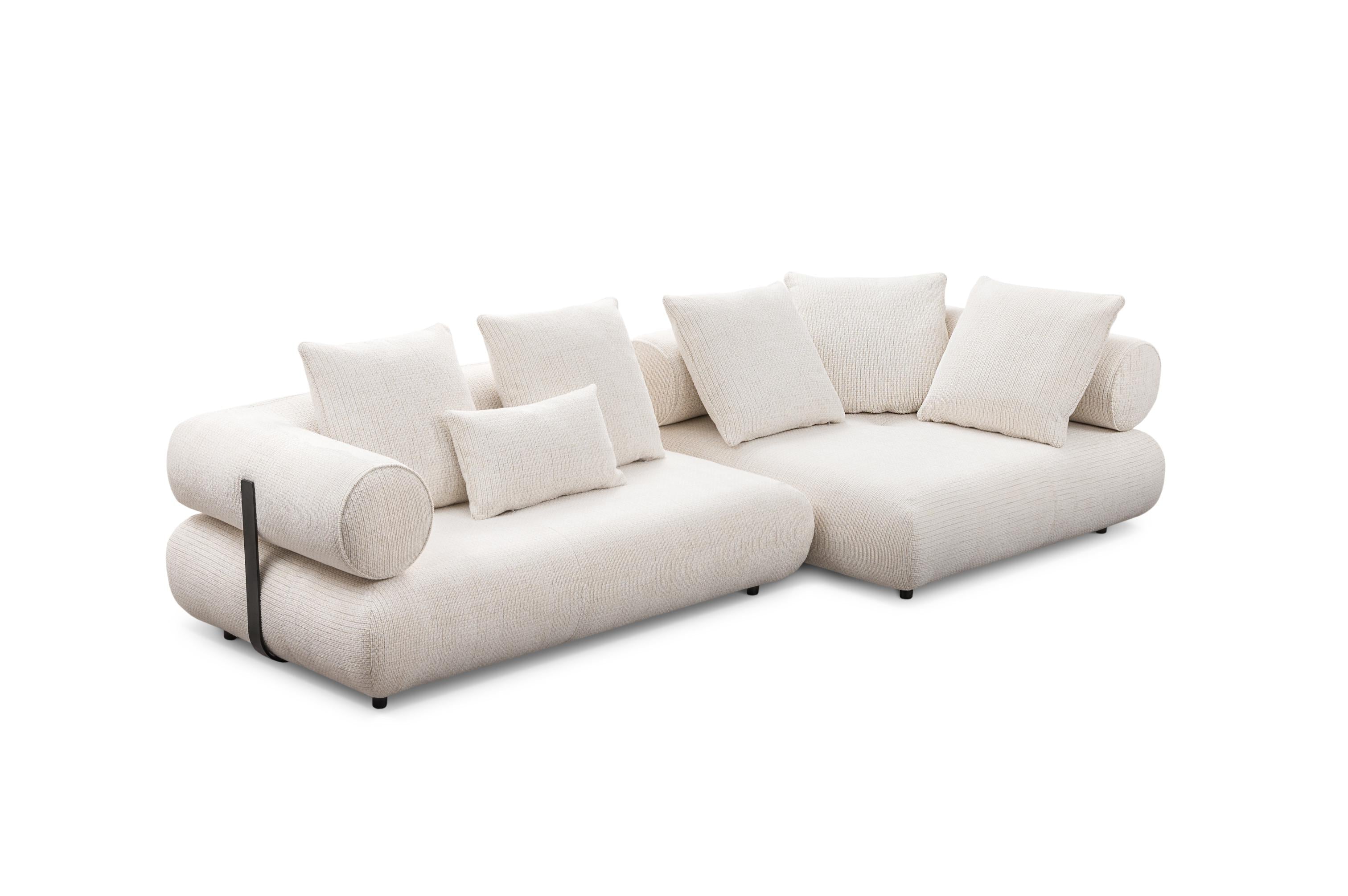 Rechtes modulares Ecksofa CASABLANCA personalisiert