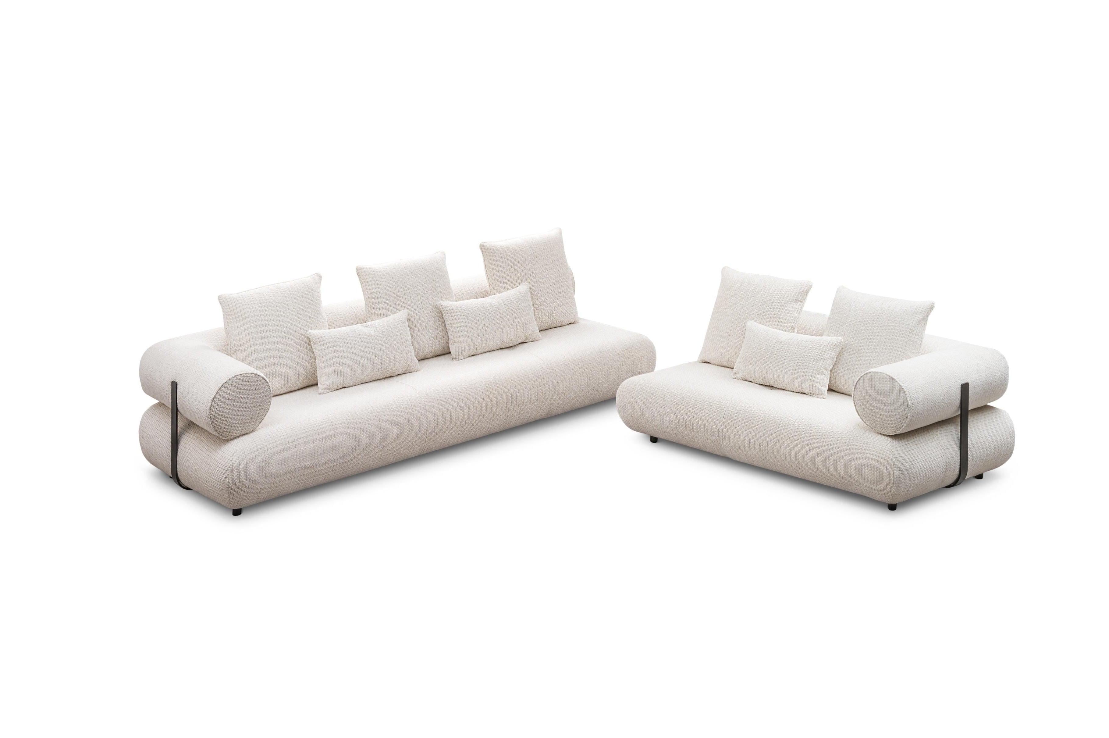 Rechtes modulares Ecksofa CASABLANCA personalisiert
