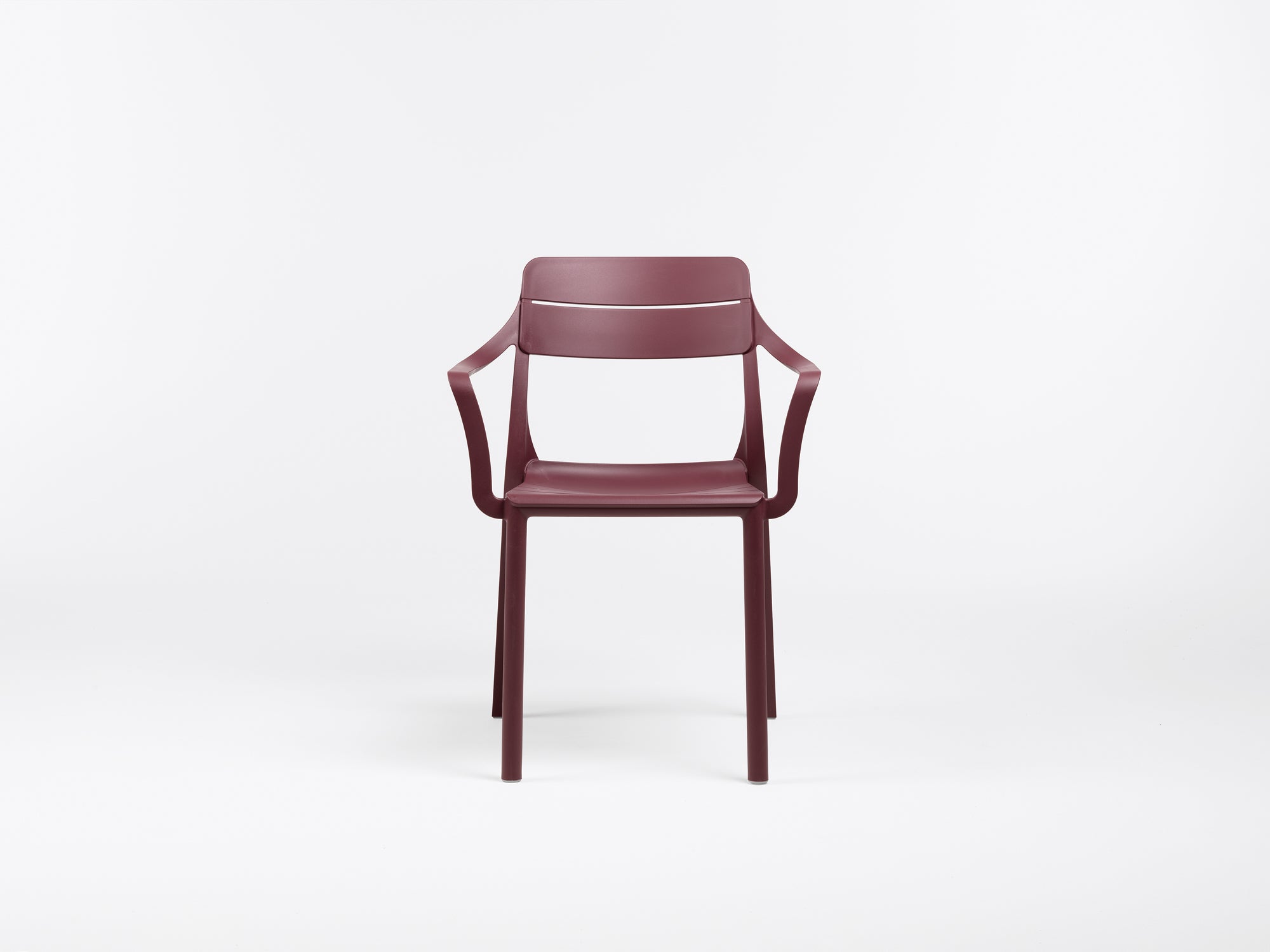 Outdoor chair with armrests CASSIA burgundy
