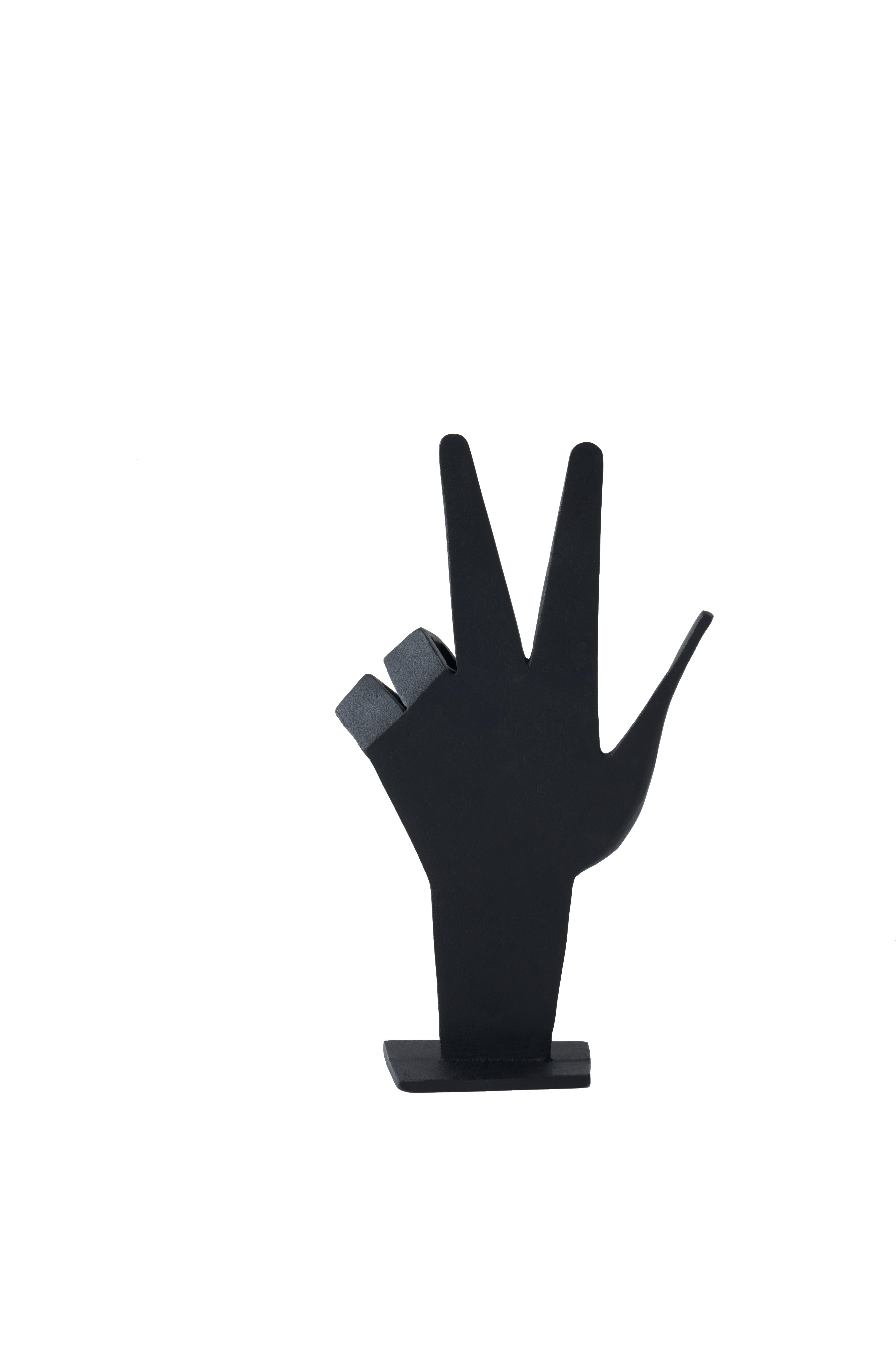 Ständer CAST HAND schwarz