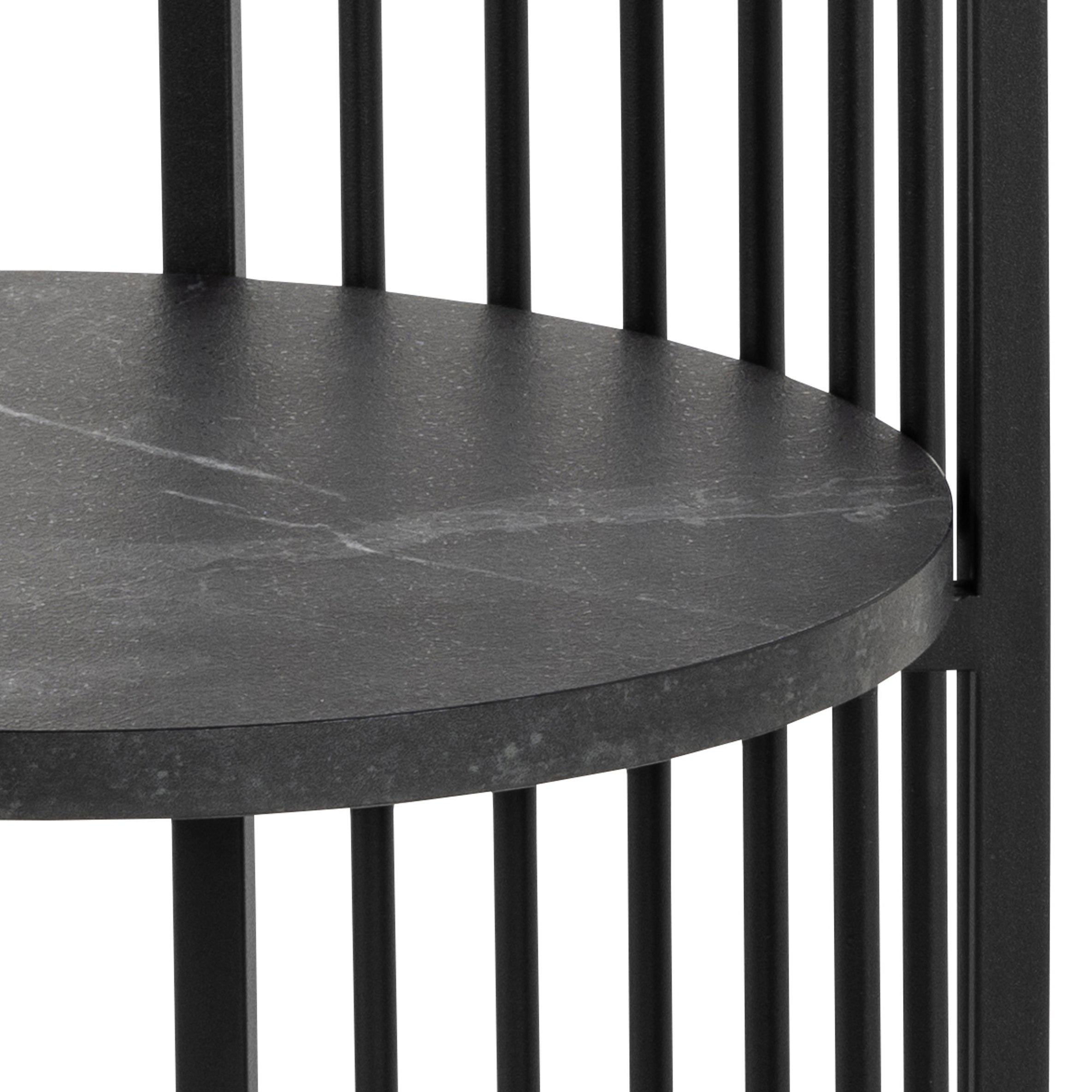 Nachttisch STRINGTON schwarz