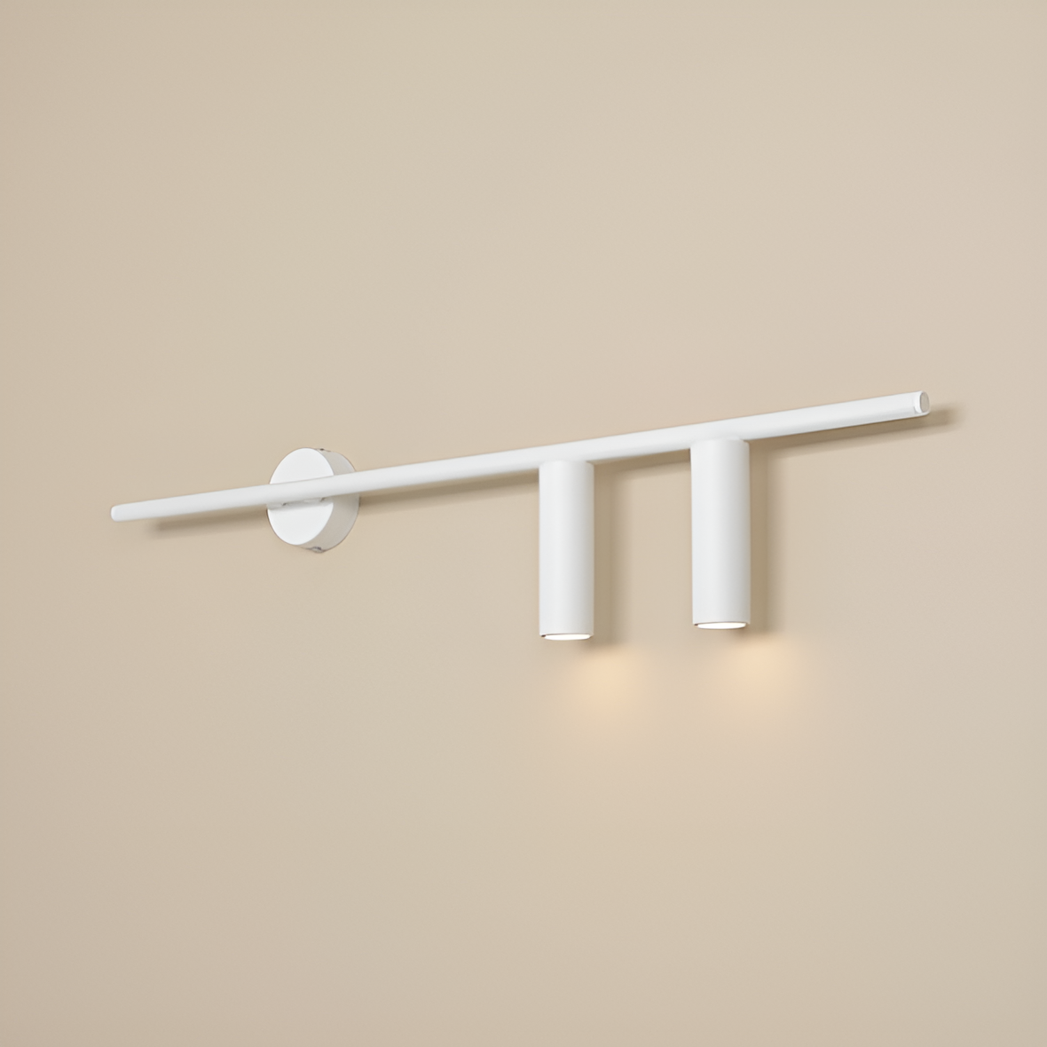 Rechte Wandleuchte TREVO DUO weiß