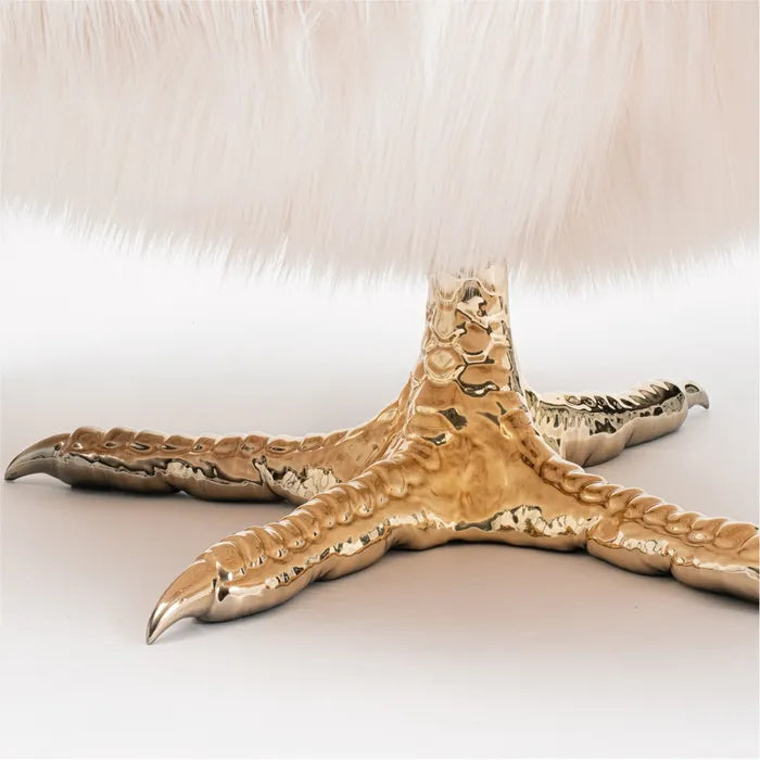 Cocks armchair light pink fur