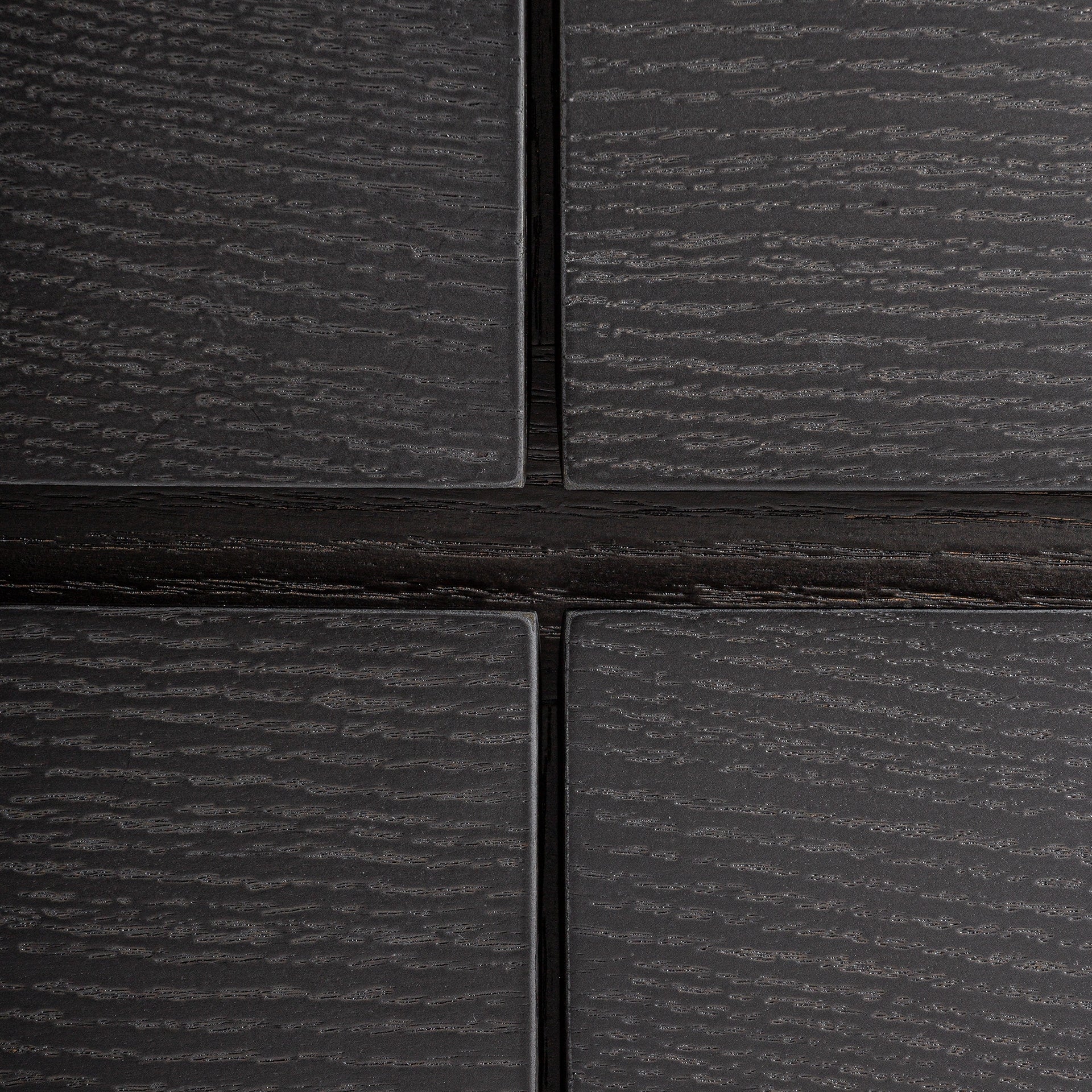 ISOLA Chest of Drawers Black Oak Veneer with White Top
