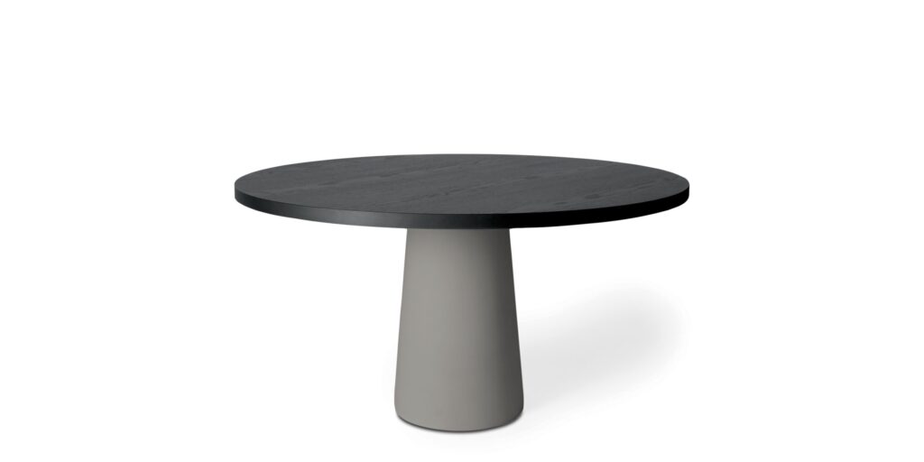 Runde Tischbehälter Eiche Holz