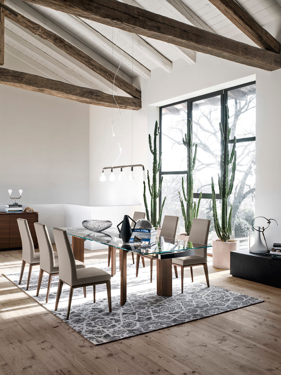 Upholstered BESS Chair with Walnut Base