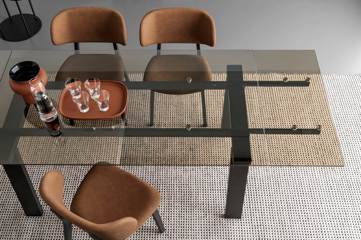 CLAIRE chair in taupe with a black wooden base