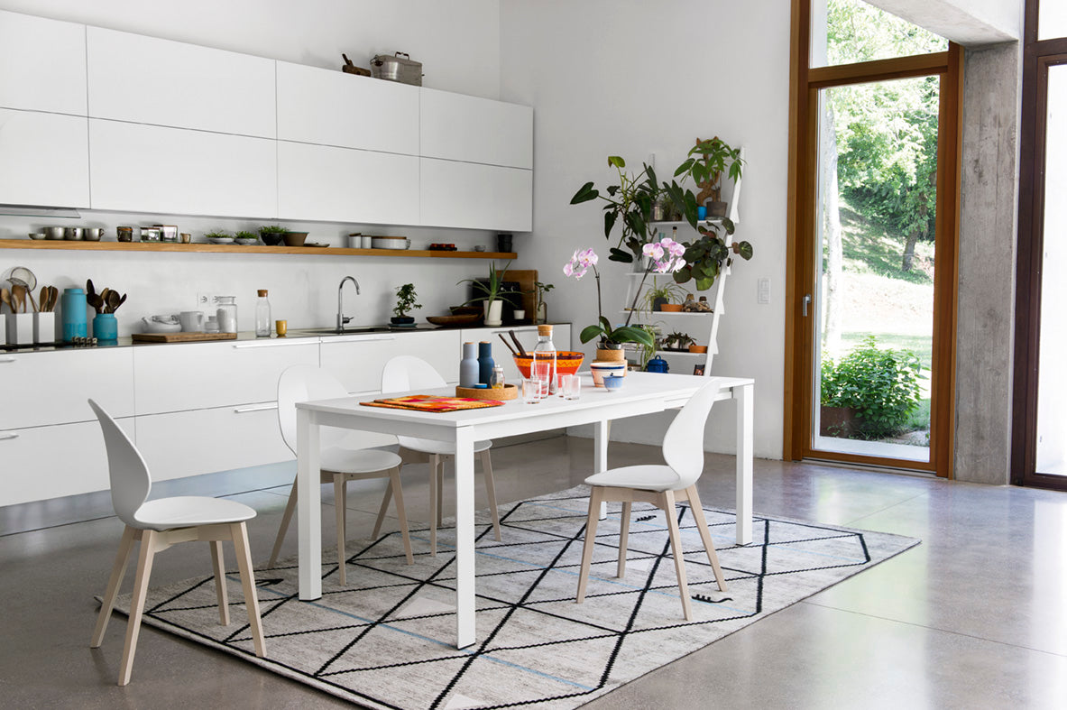 BASIL Chair with Gray Seat and Graphite Wooden Base