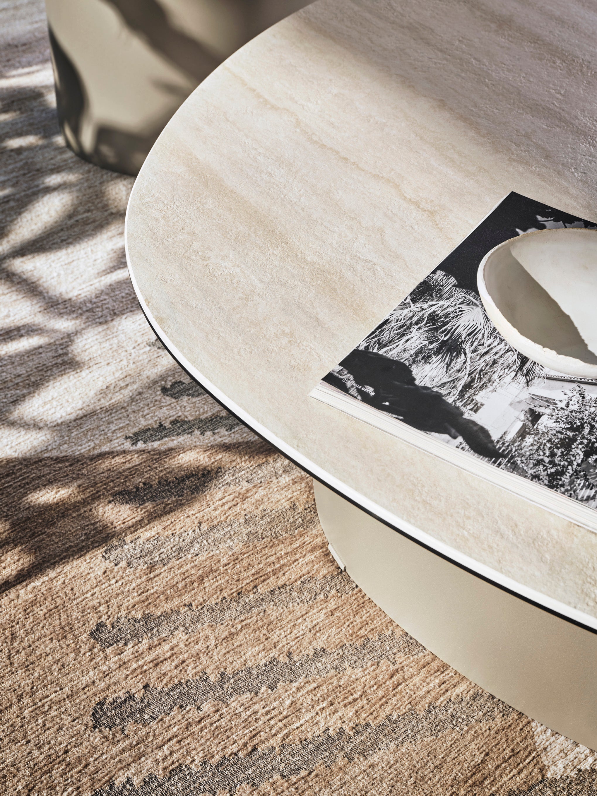 Beistelltisch TWINS cremefarben