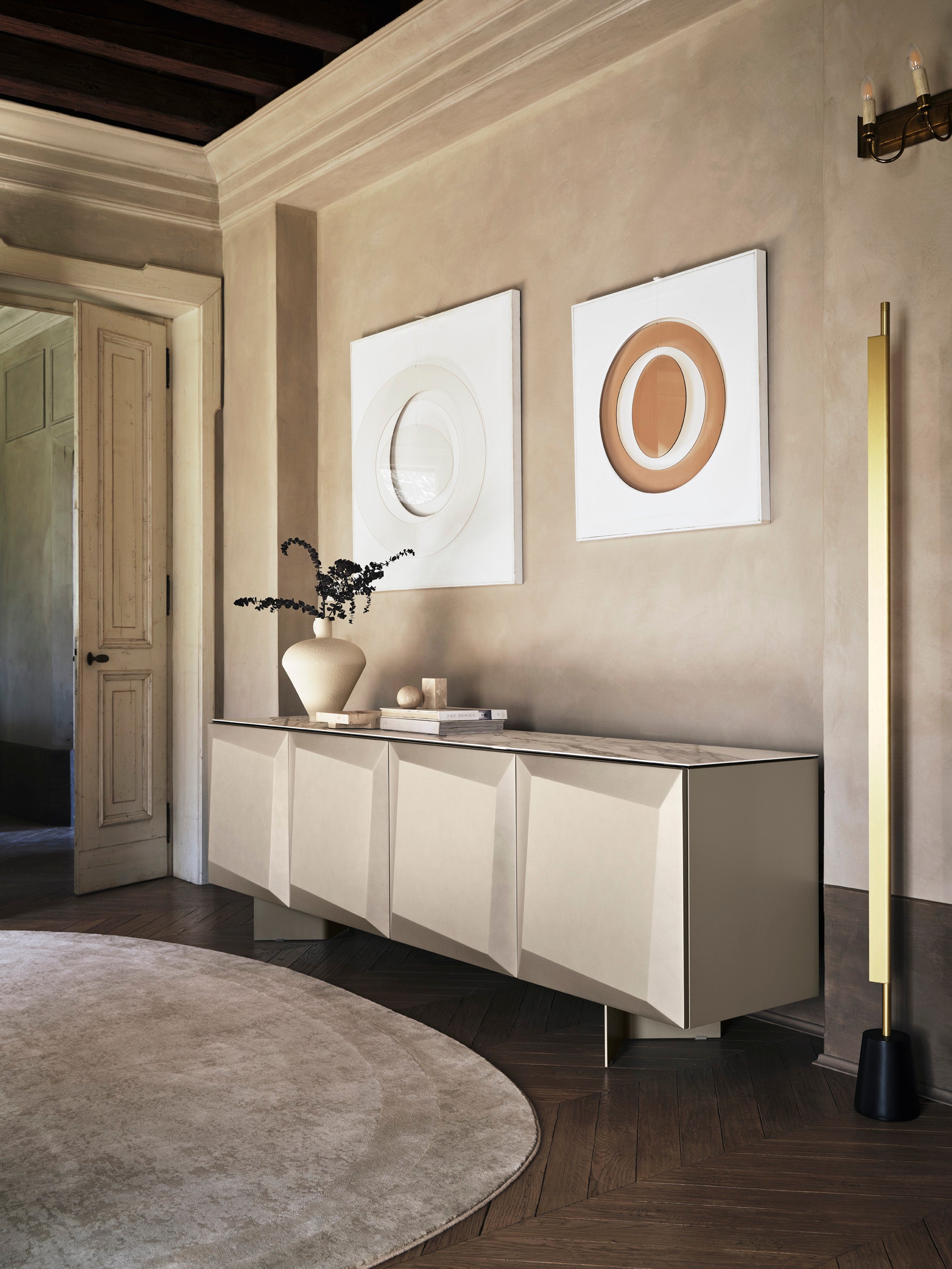 ALTEREGO Chest of Drawers Brushed Beige