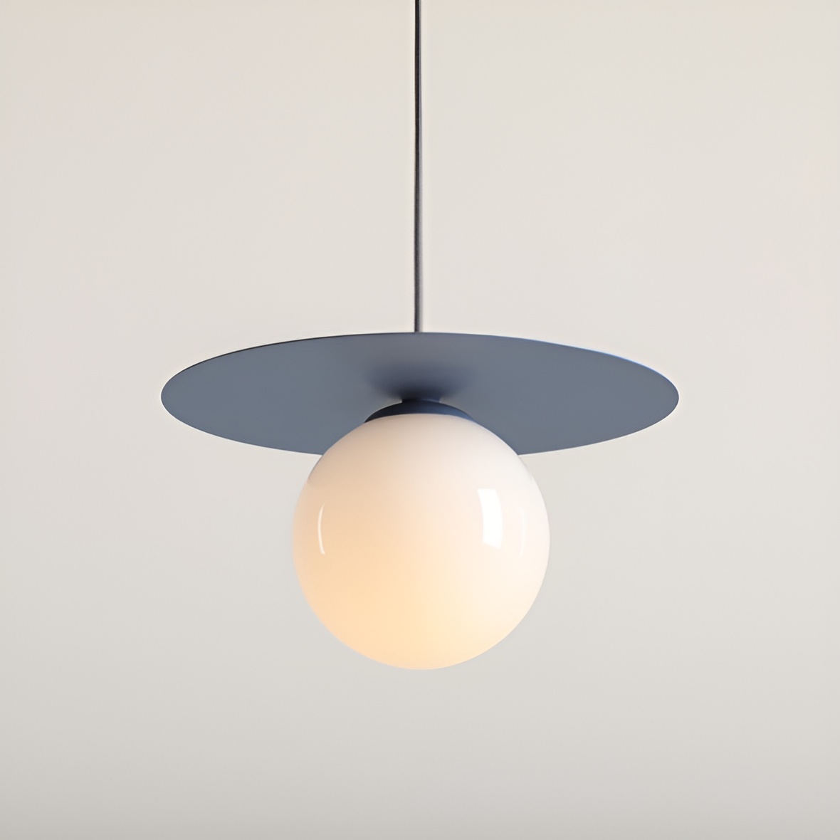 Blue Loop hanging lamp