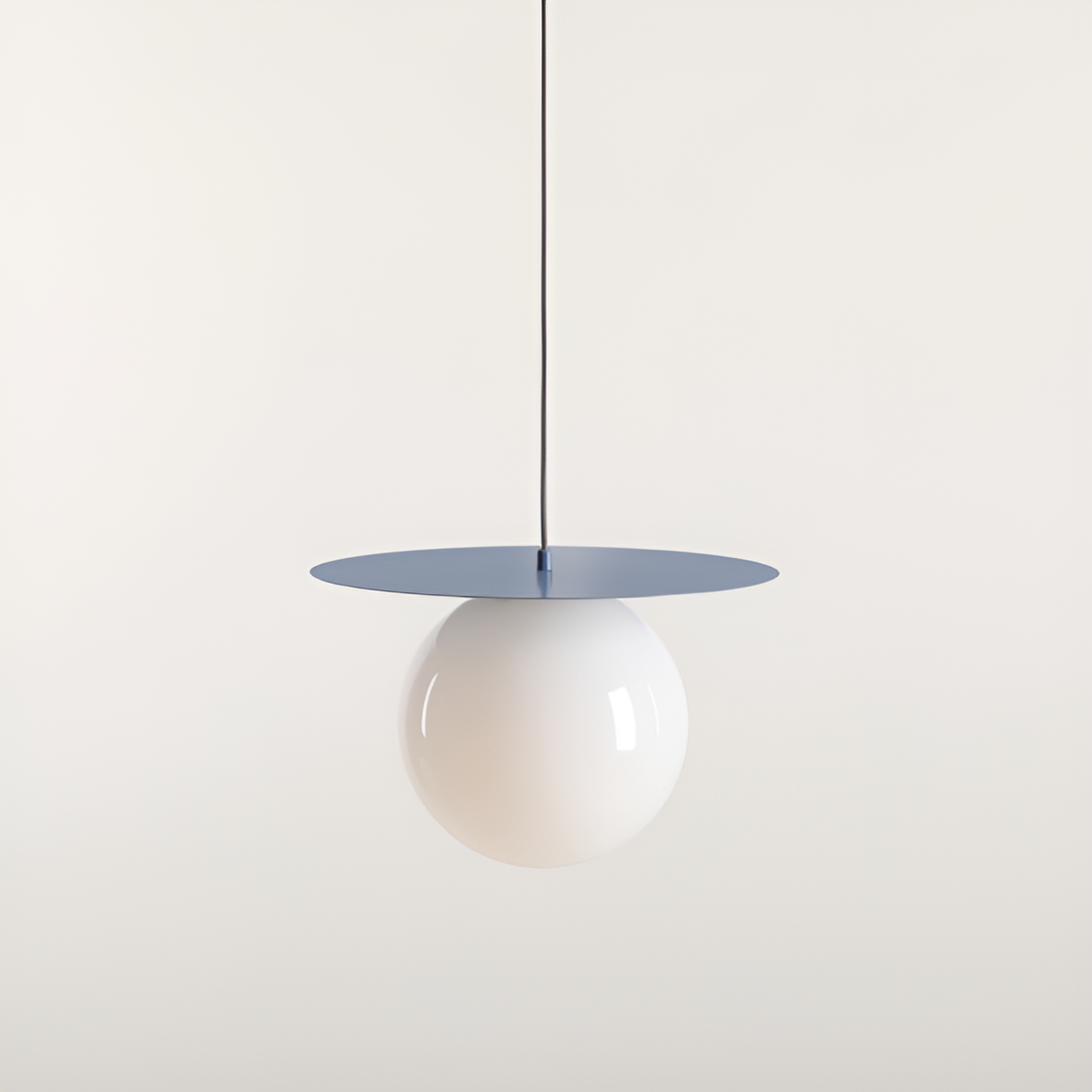 Blue Loop hanging lamp