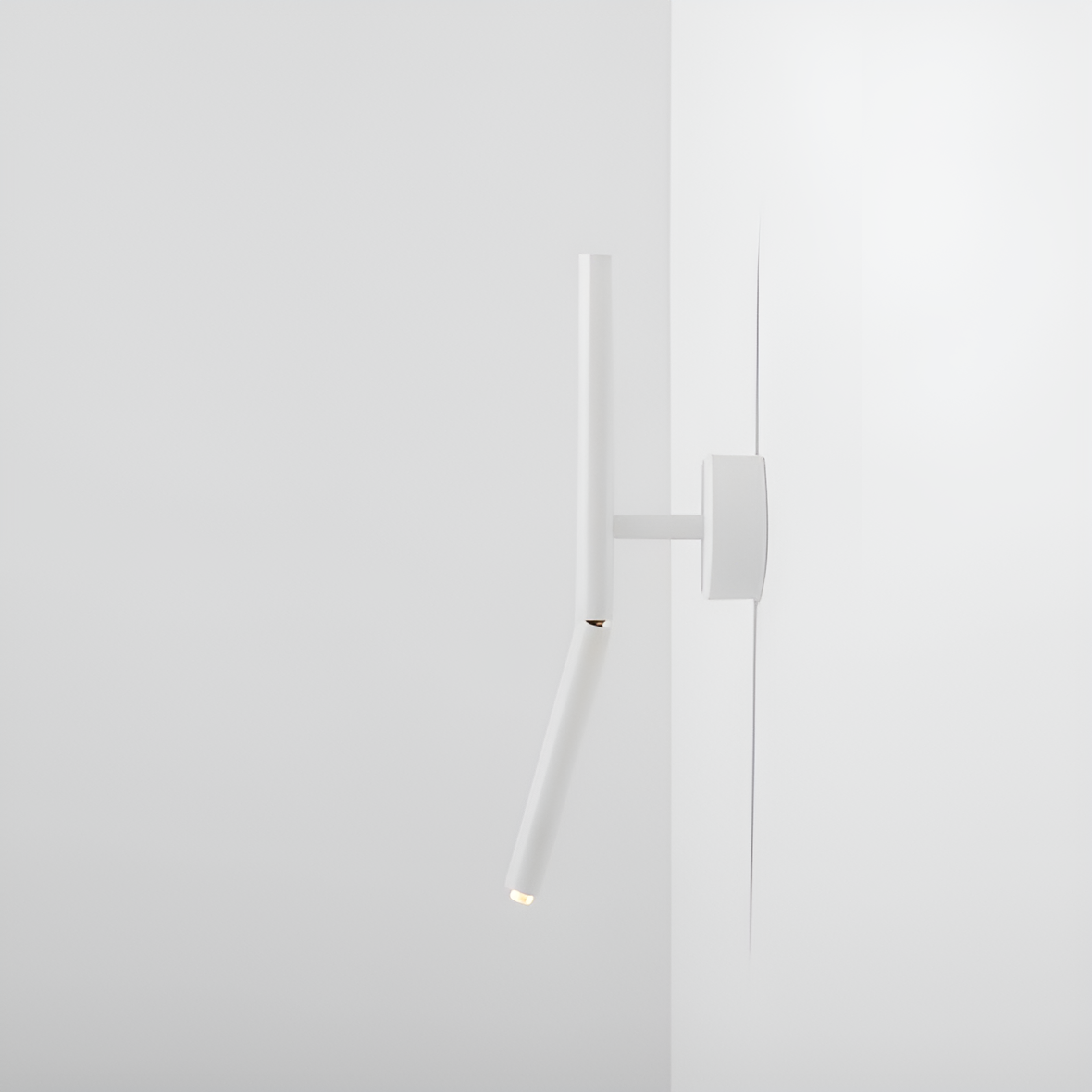 White stick wall lamp