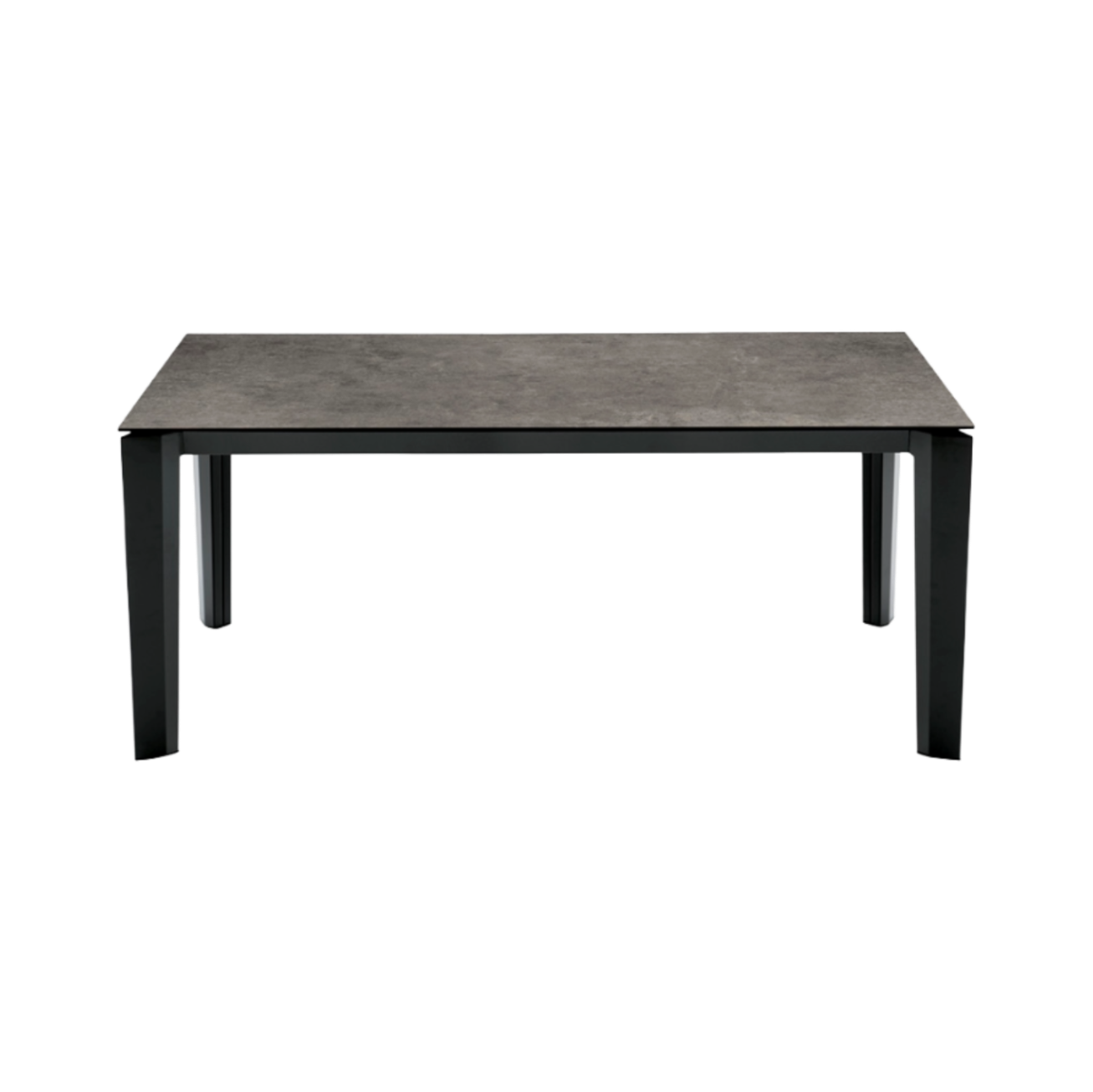 Expandable Table DELTA with Gray Top and Black Base