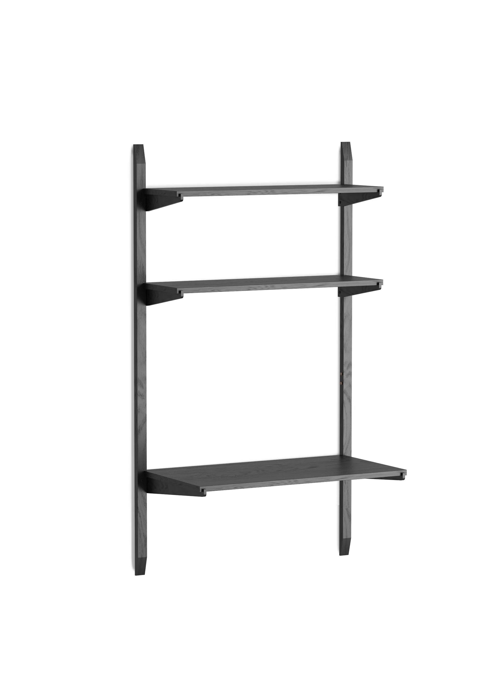 NOKI shelf system black oak wood