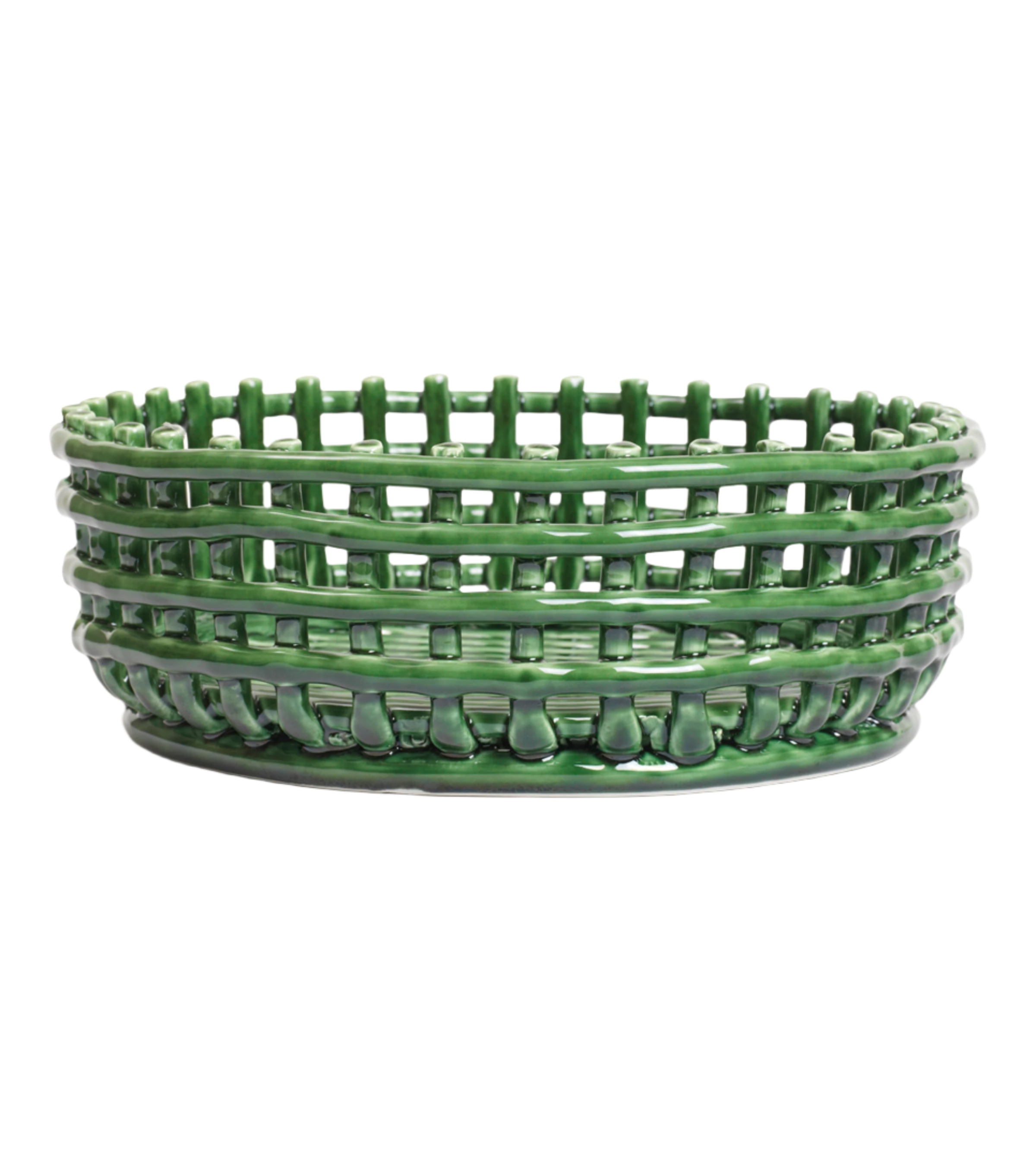 Schale KERAMIK-MITTELAUFSATZ grün 