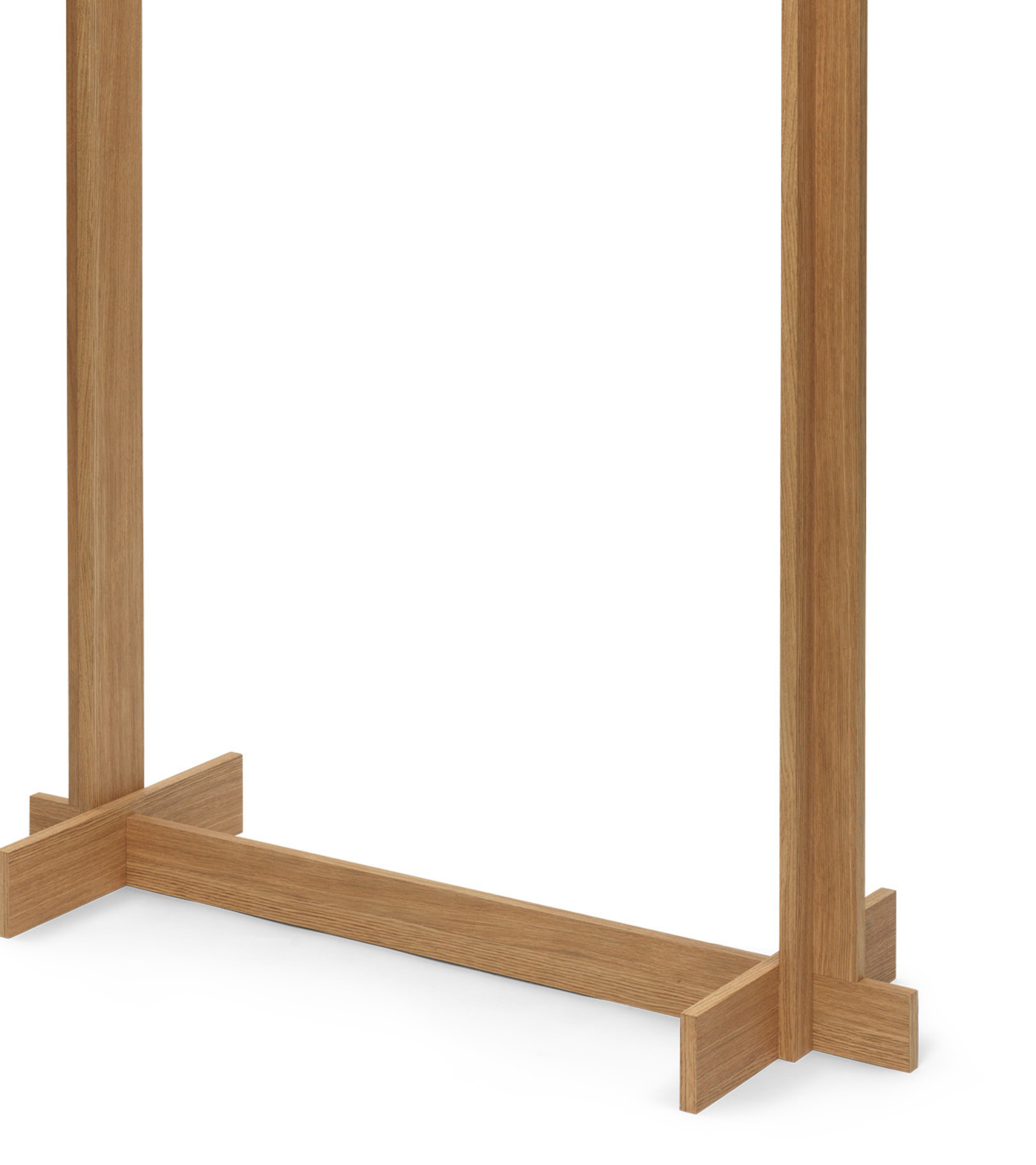 BRIDGE CLOTHES RACK oak veneer