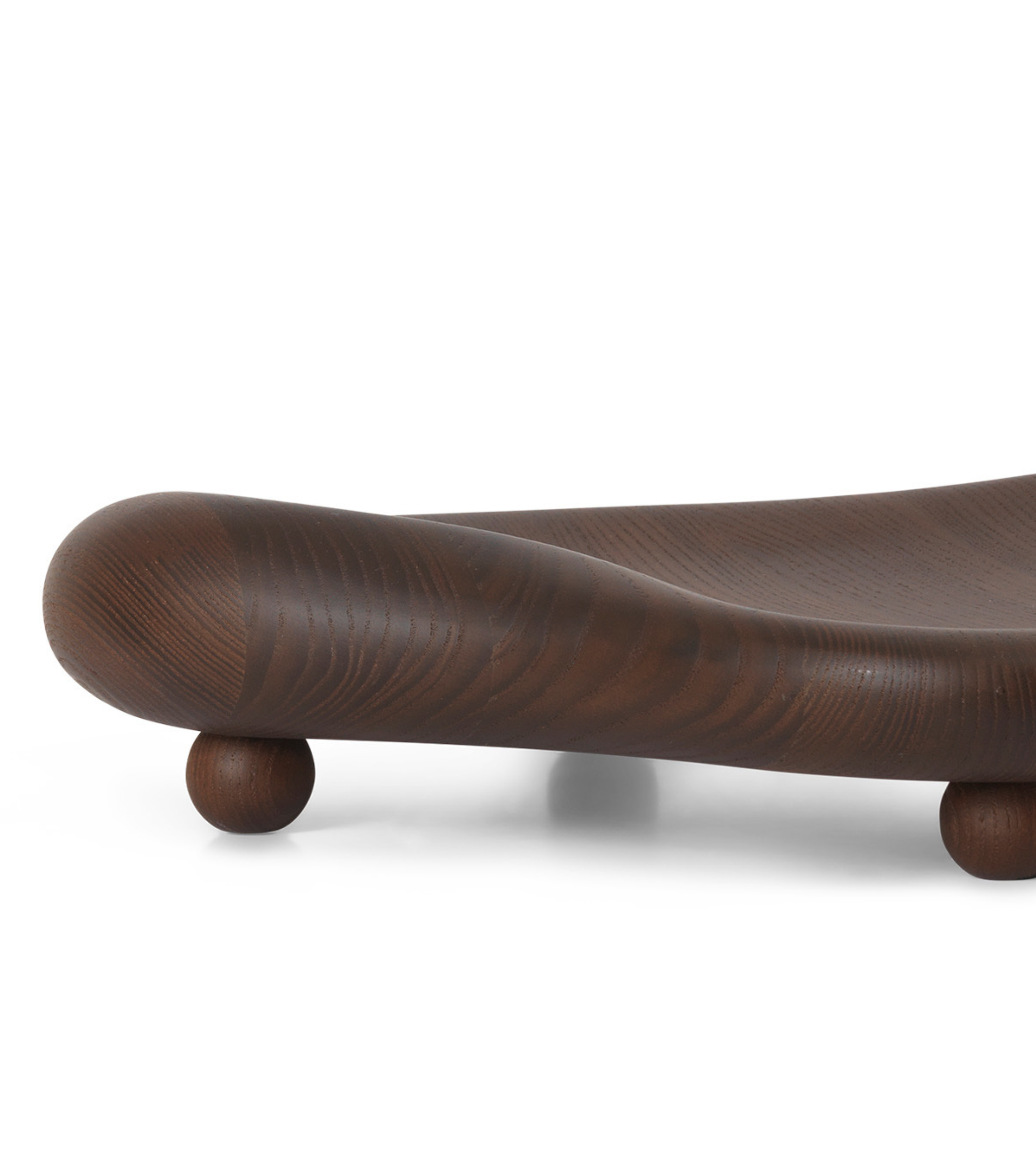 CAIRN CENTREPIECE Dekotablett dunkelbraun Eschenholz 