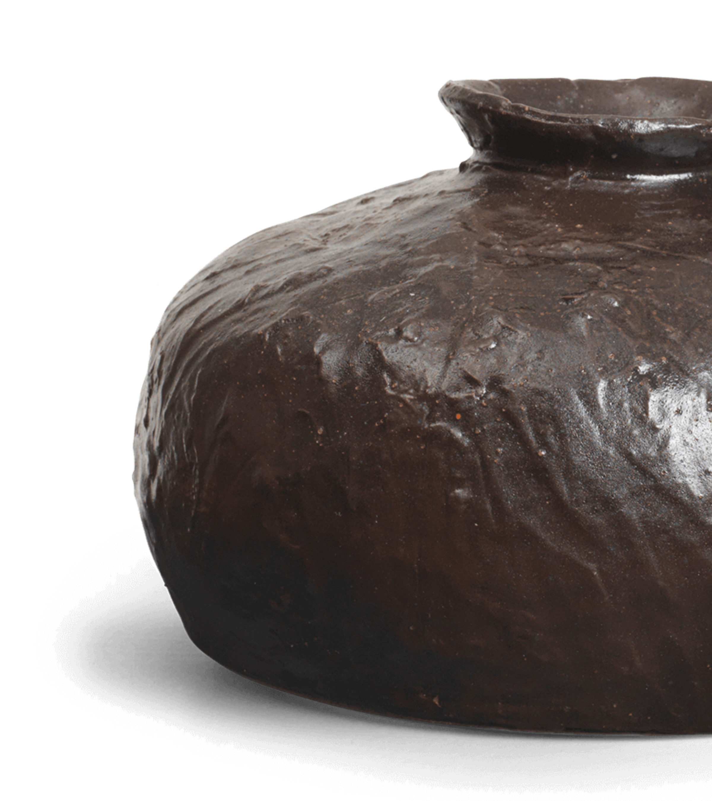 DORO FAT dark brown vase