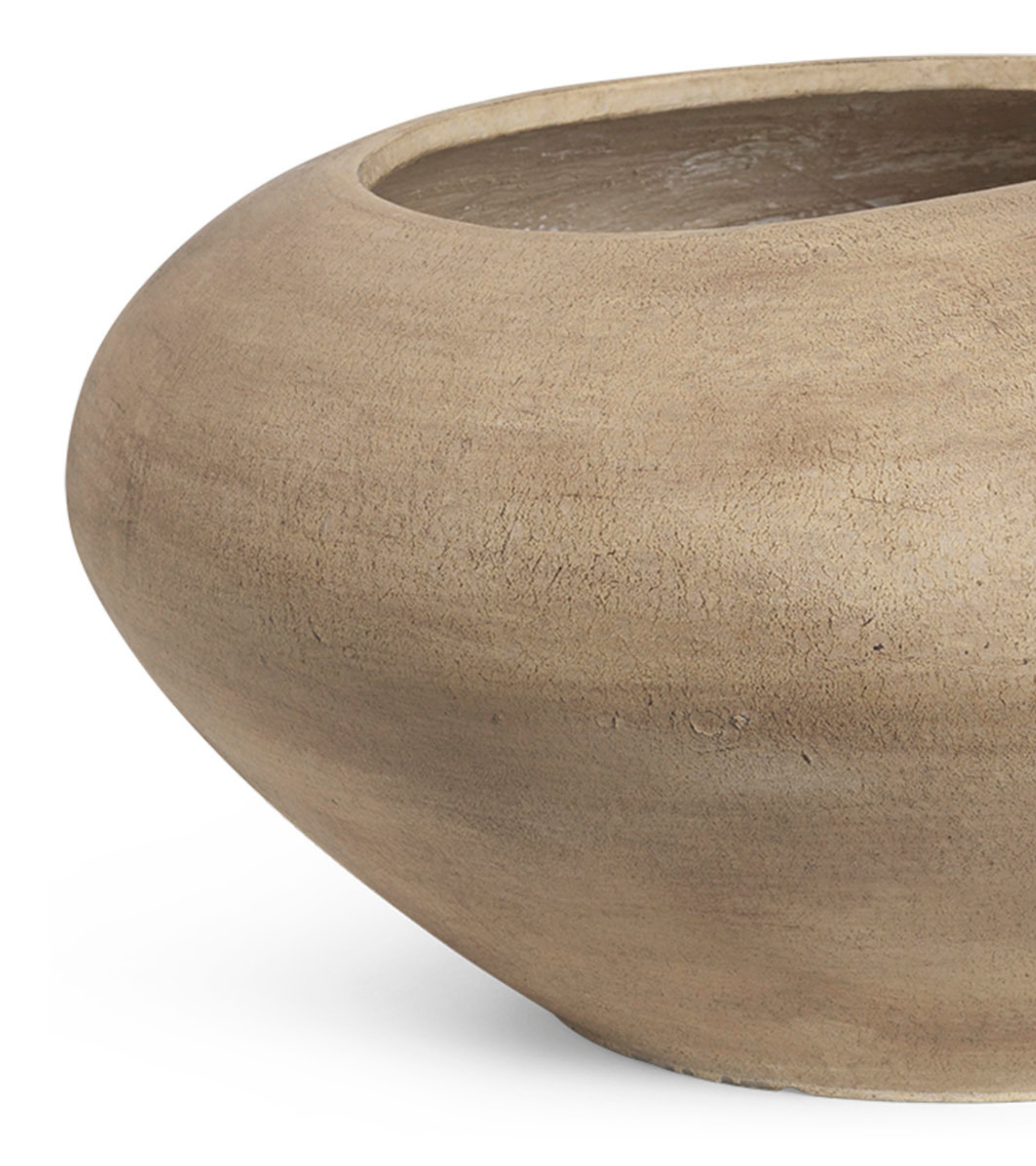 DODU Blumentopf aus braunem Zement 