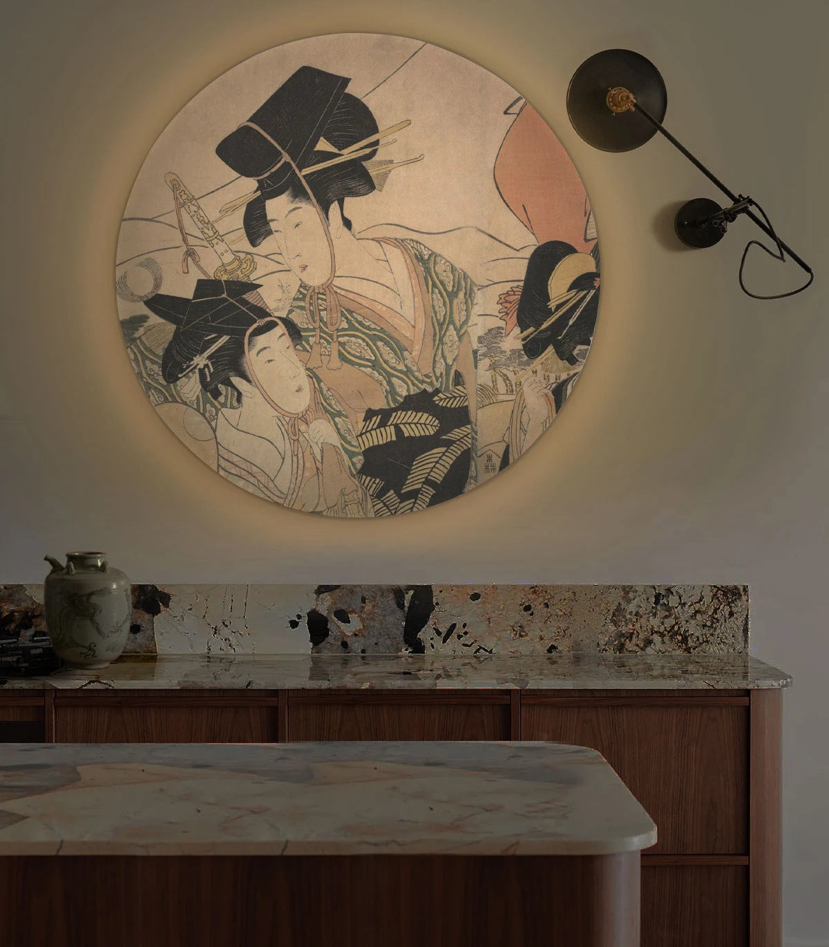 Wall Lamp DOTS LIGHTING - BUSHIDO GATHERING sandy beige