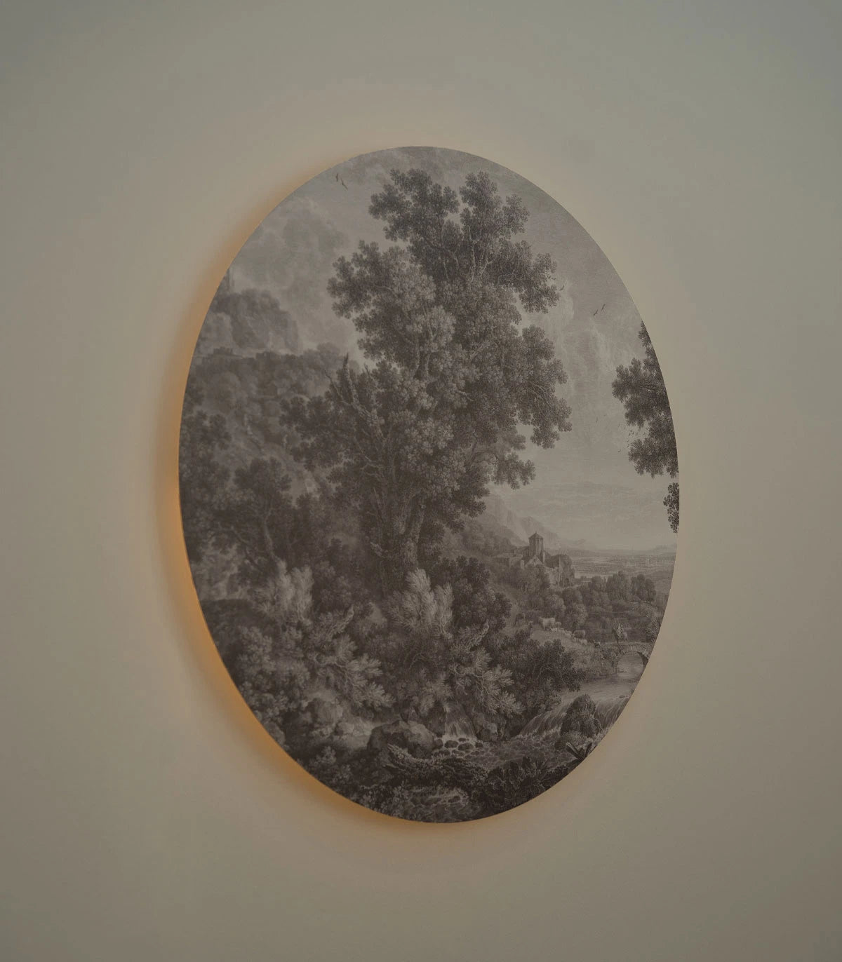 Wall lamp DOTS LIGHTING - PICTURESQUE VALLEY OF SERENITY gray