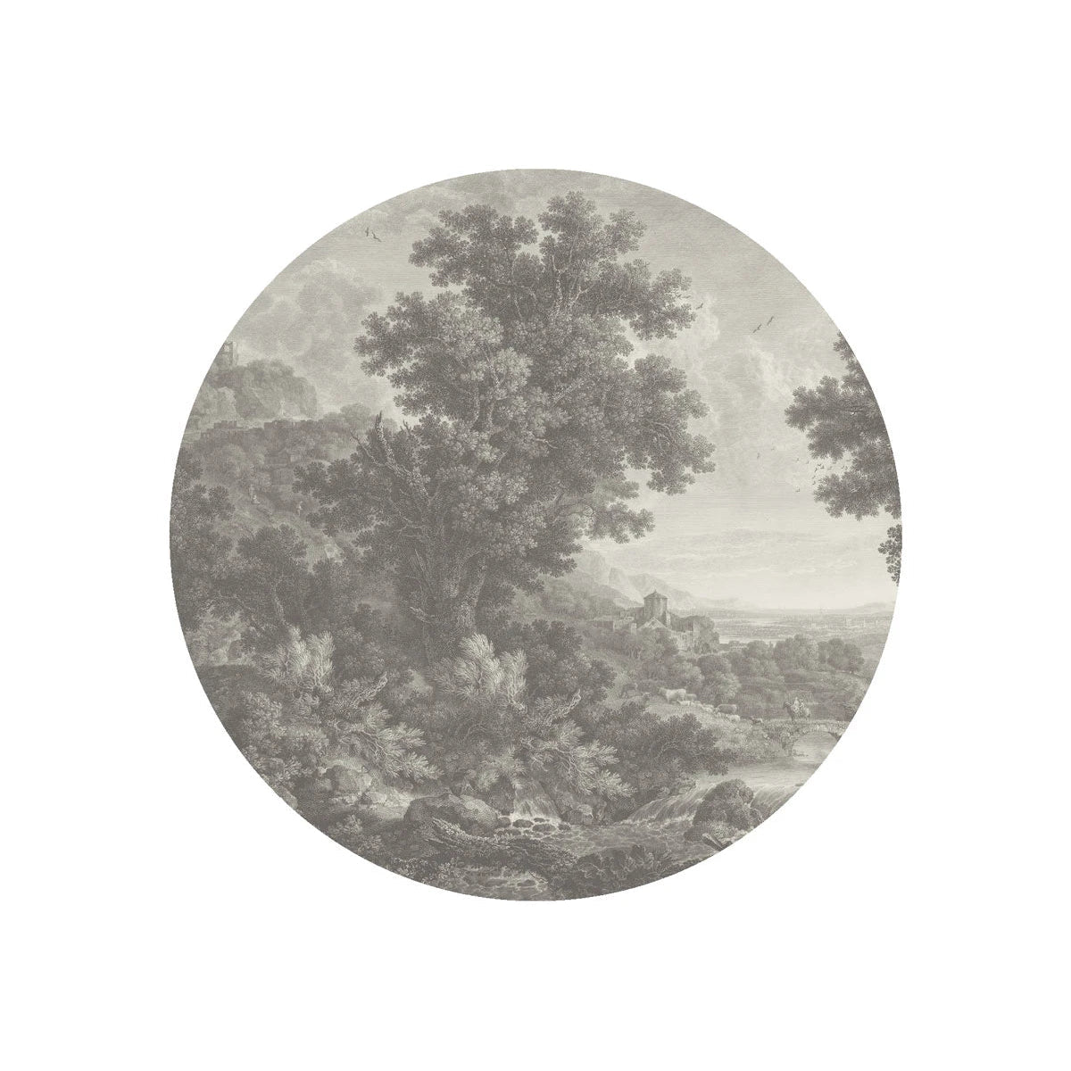 Wall lamp DOTS LIGHTING - PICTURESQUE VALLEY OF SERENITY gray