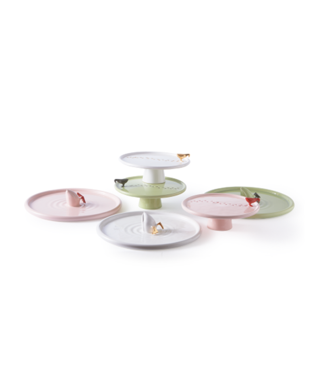 DIVING DUCK white plate