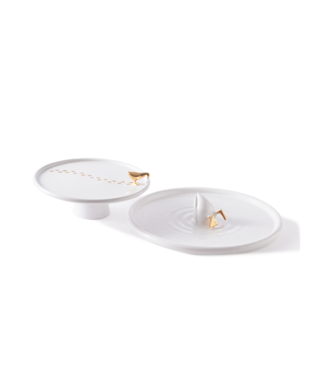 DIVING DUCK white plate