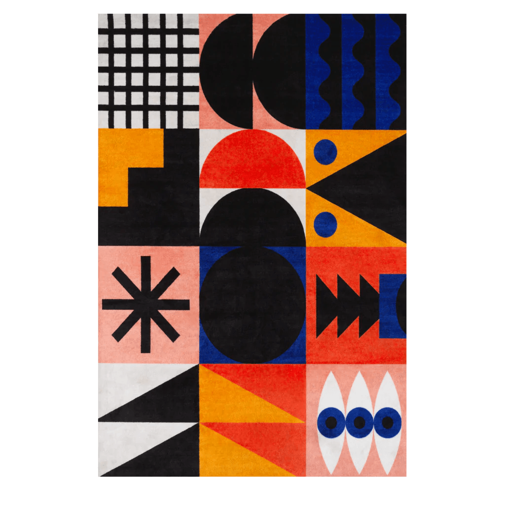 Dywan prostokątny COMPOSITION Qeeboo    Eye on Design