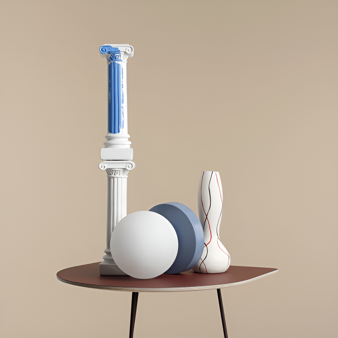 Blue Ball table lamp