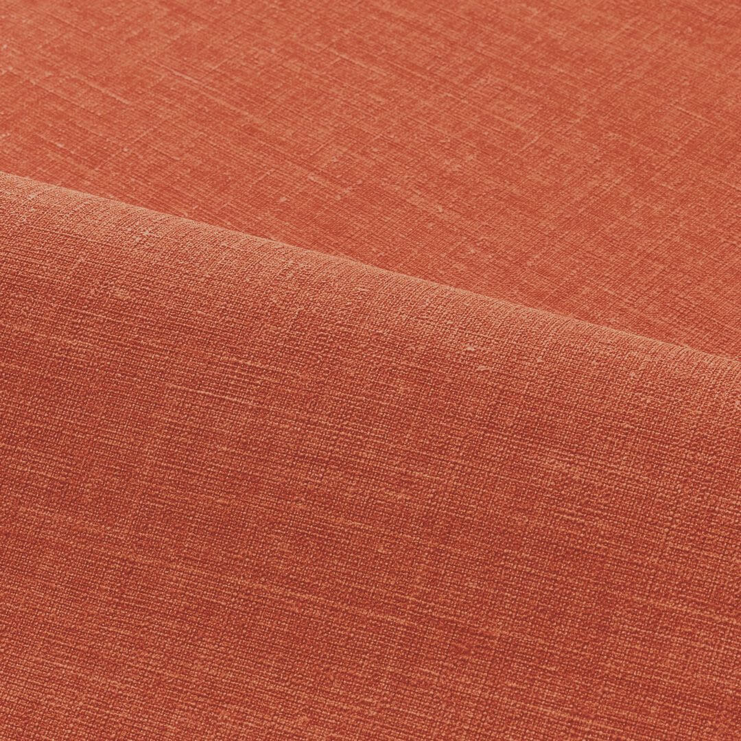 Strukturtapete, die leinwandähnliches Gewebe imitiert SHINOK - ORANGE FLAMBOYANT dunkelorange