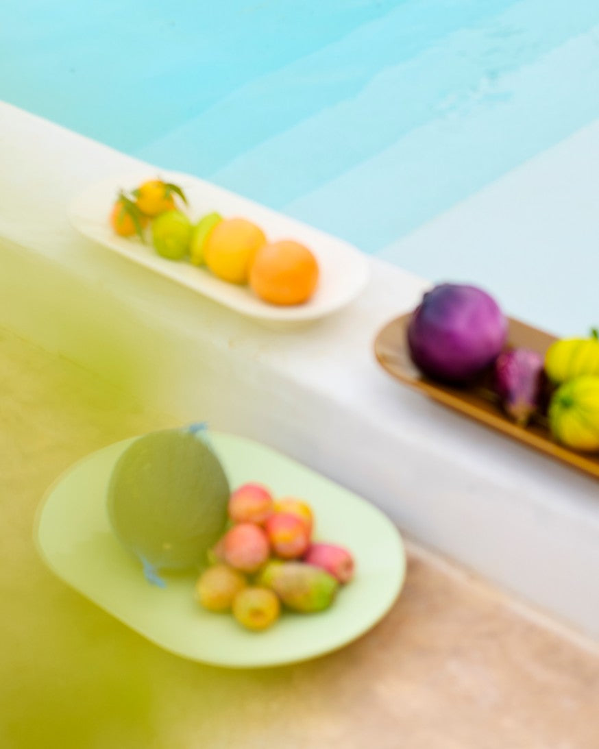 Light Green Ceramic Platter MERE