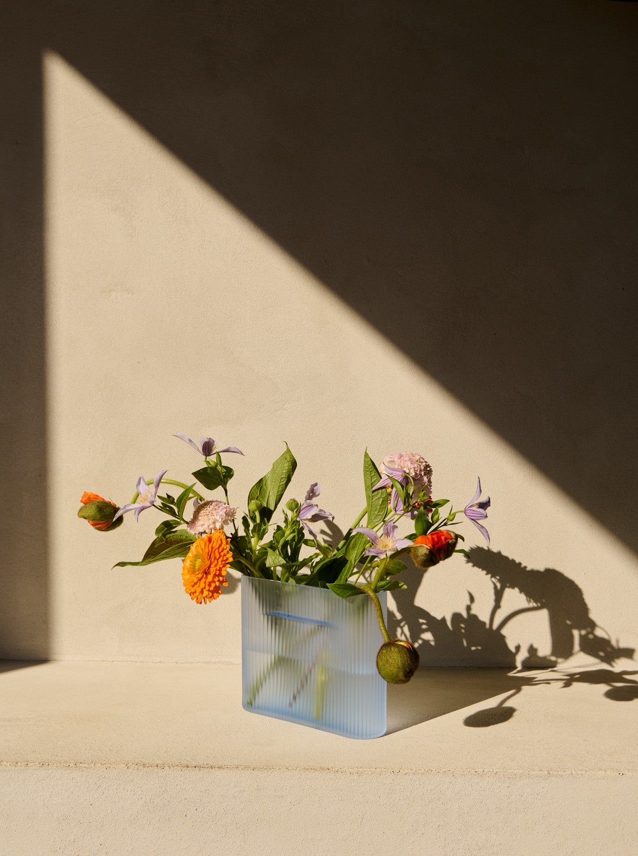 Vase RIDGE himmelblau