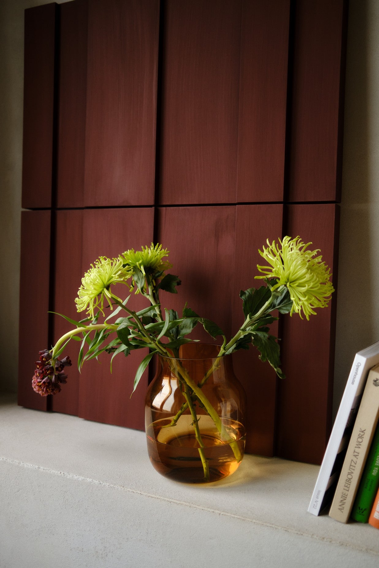 Amber SILENT Glass Vase