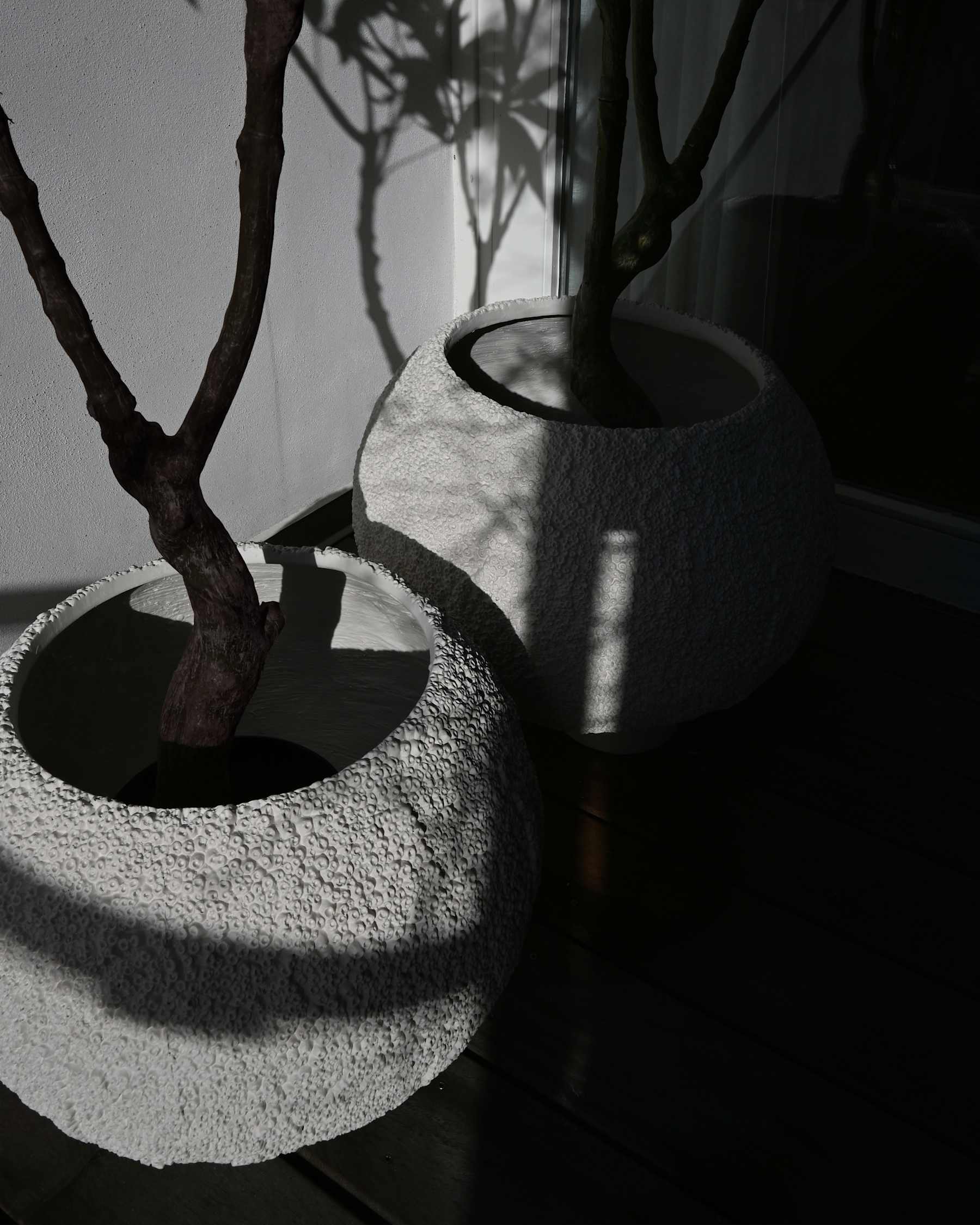 URCHIN Blumentopf cremeweiß 