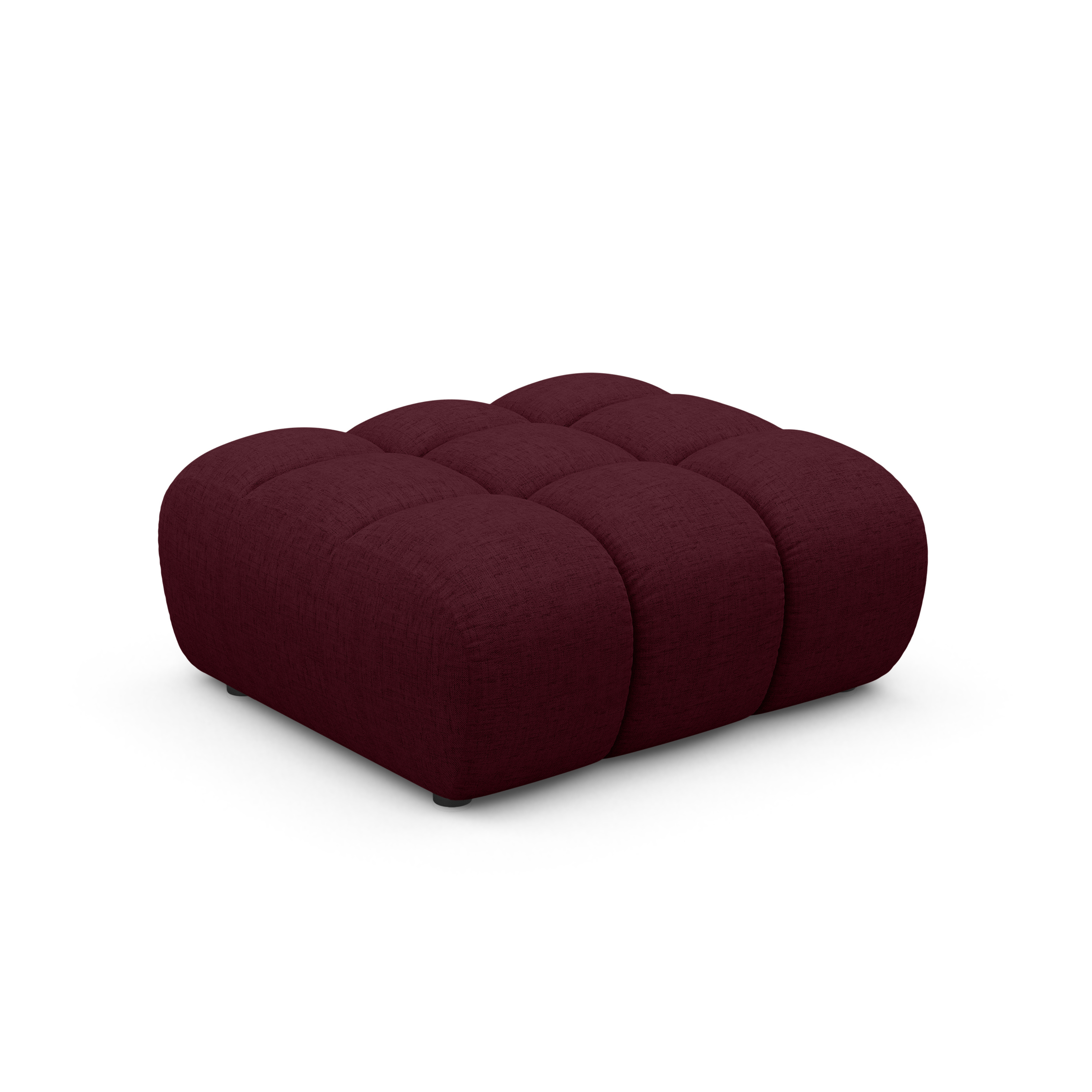 ASTRO Burgundy Chenille Pouf
