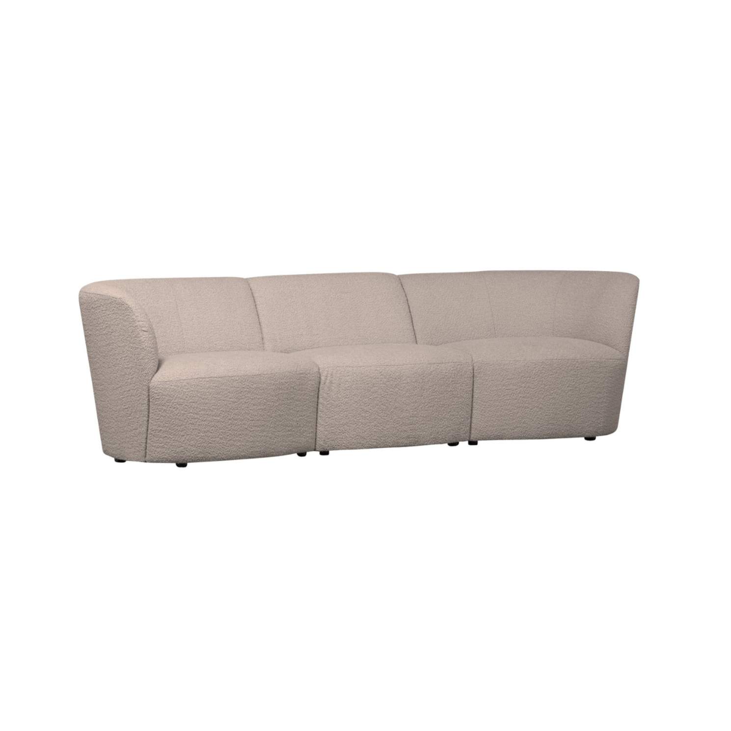 3-Personen-Sofa Coco Sand Bouclé