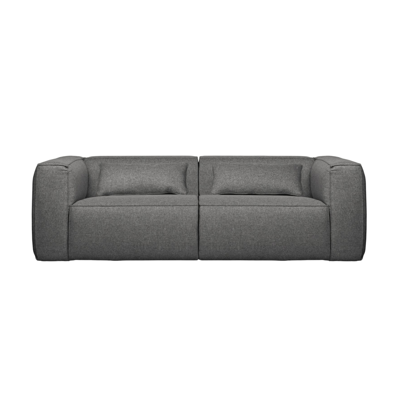 3,5-Personen-Sofa mit bean grauen Kissen