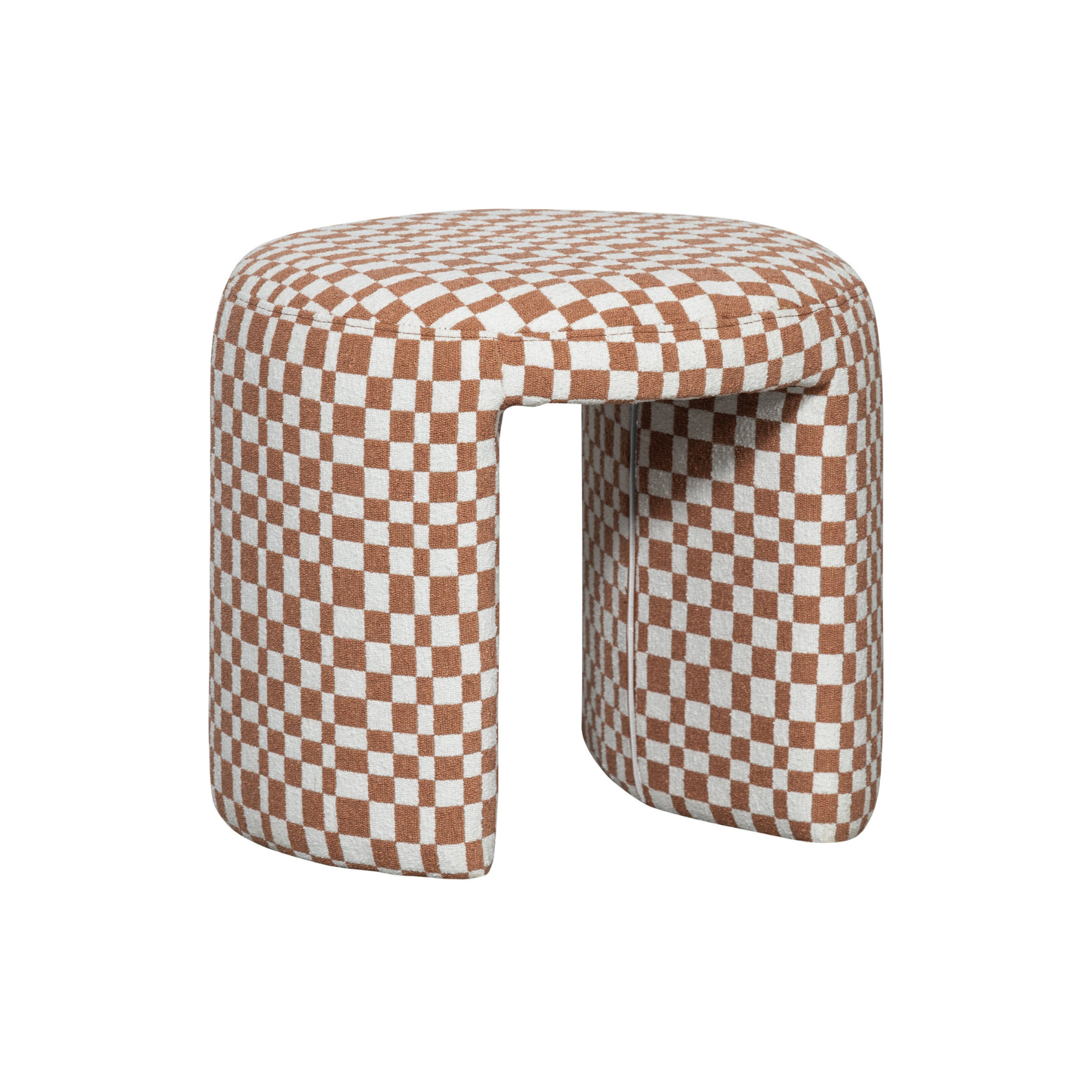 Charlie Cream Stool mit Orange