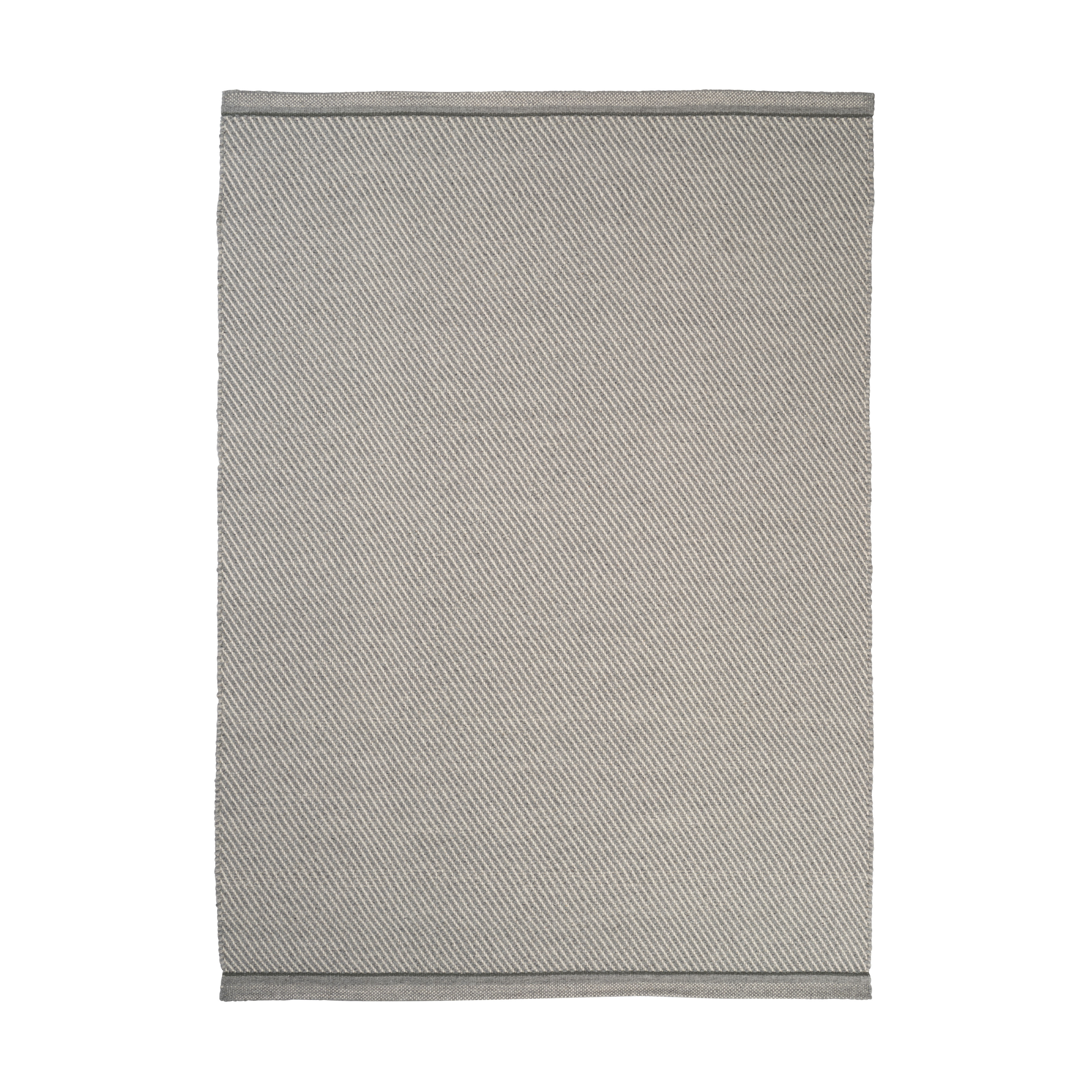Teppich DAWN LIGHT grau mit grünem Streifen