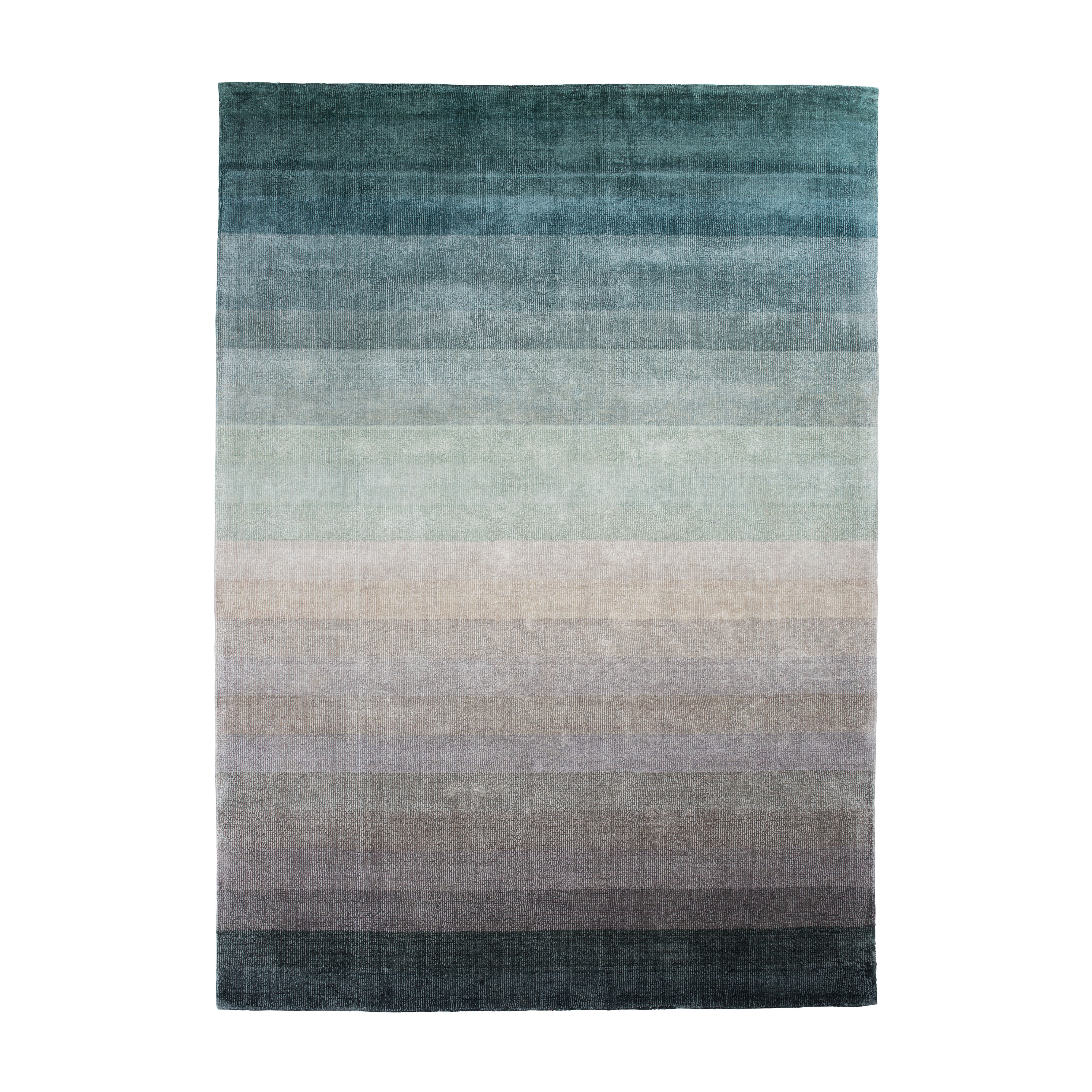 COMBINATION rug - JADE blue with gray