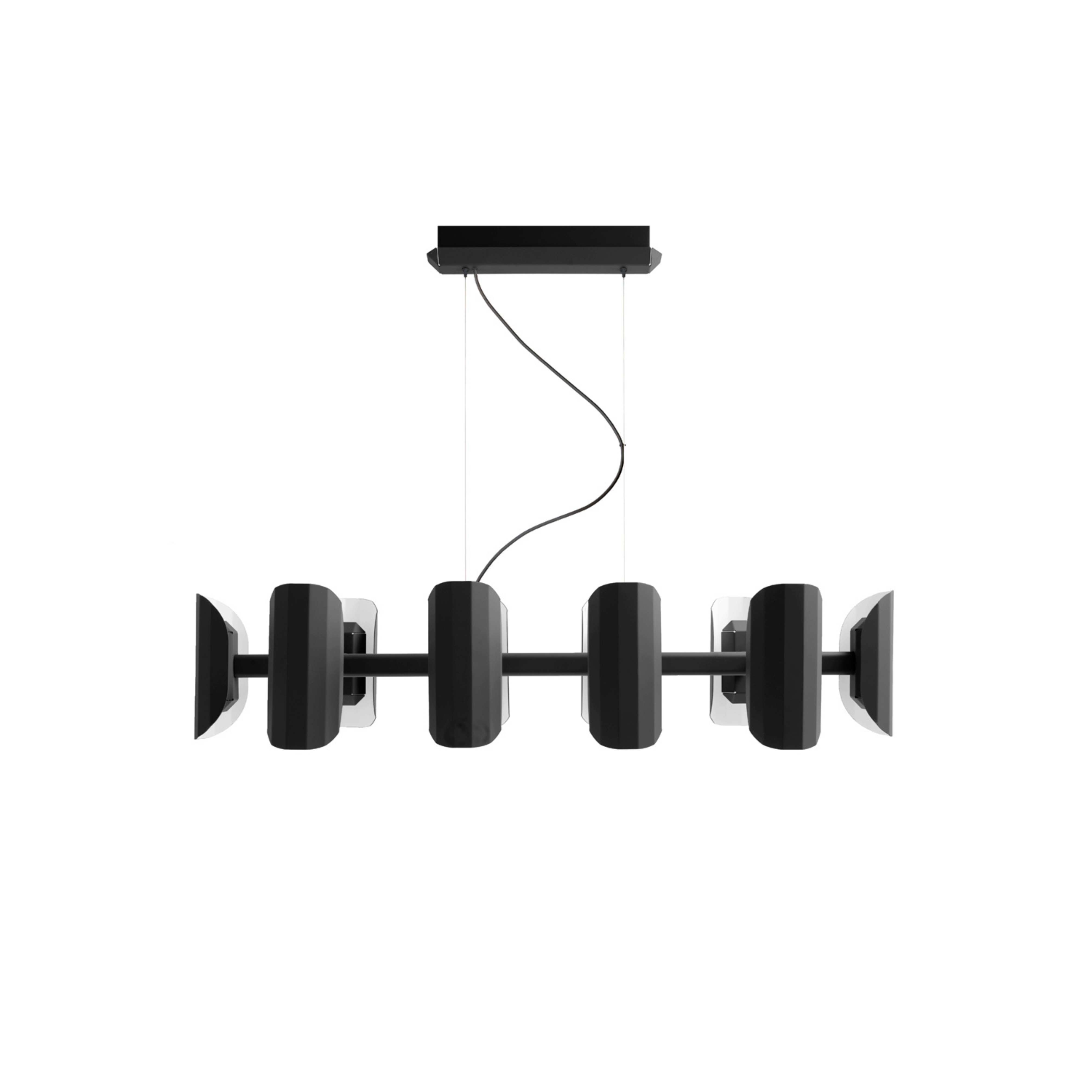 APOLIN black multi-armed pendant lamp